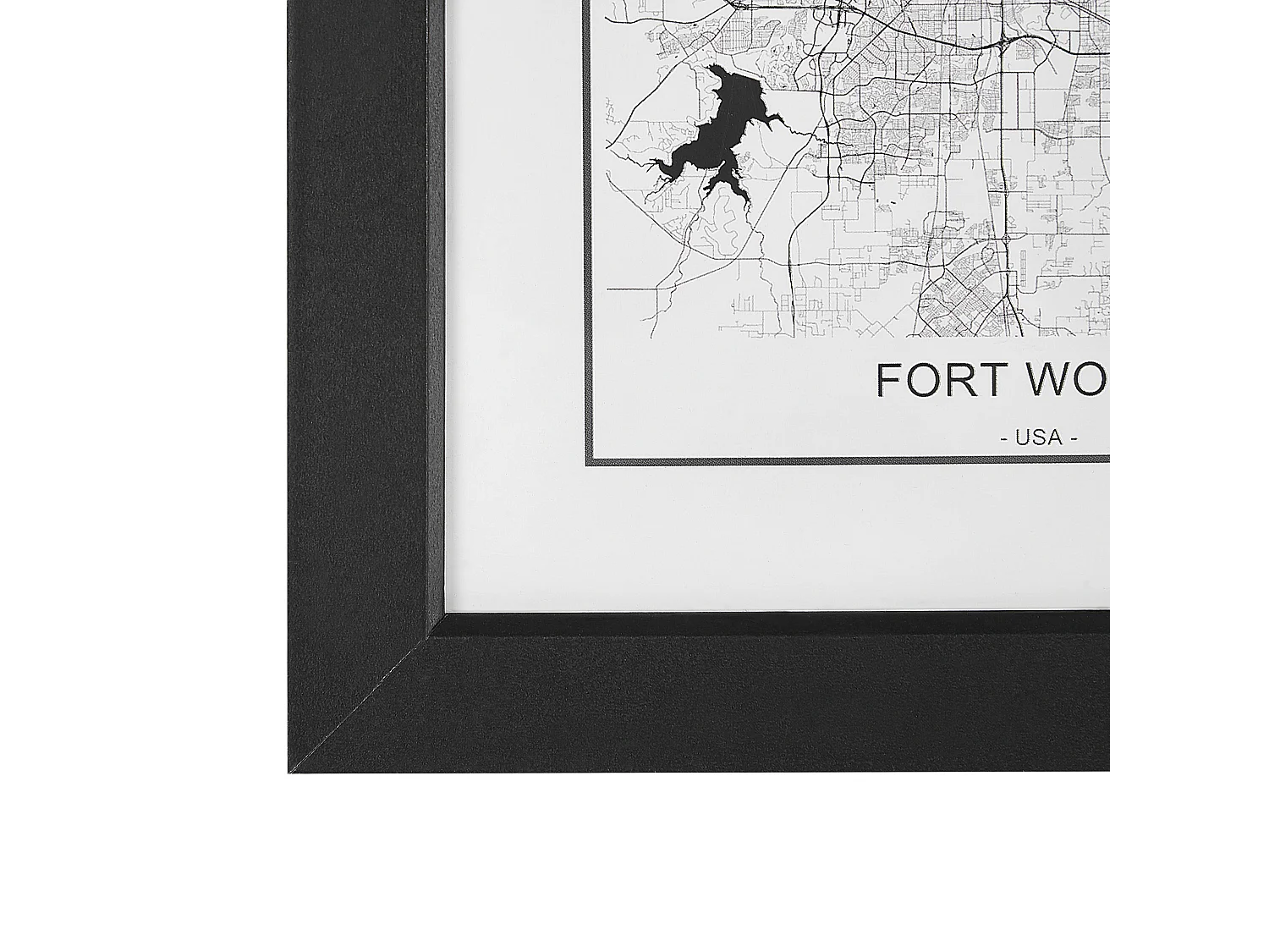 Lot de 7 cadres photo DENKORO Motif urbain Noir