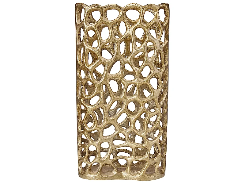 Vase décoratif SANCHI Métal 33 cm Doré