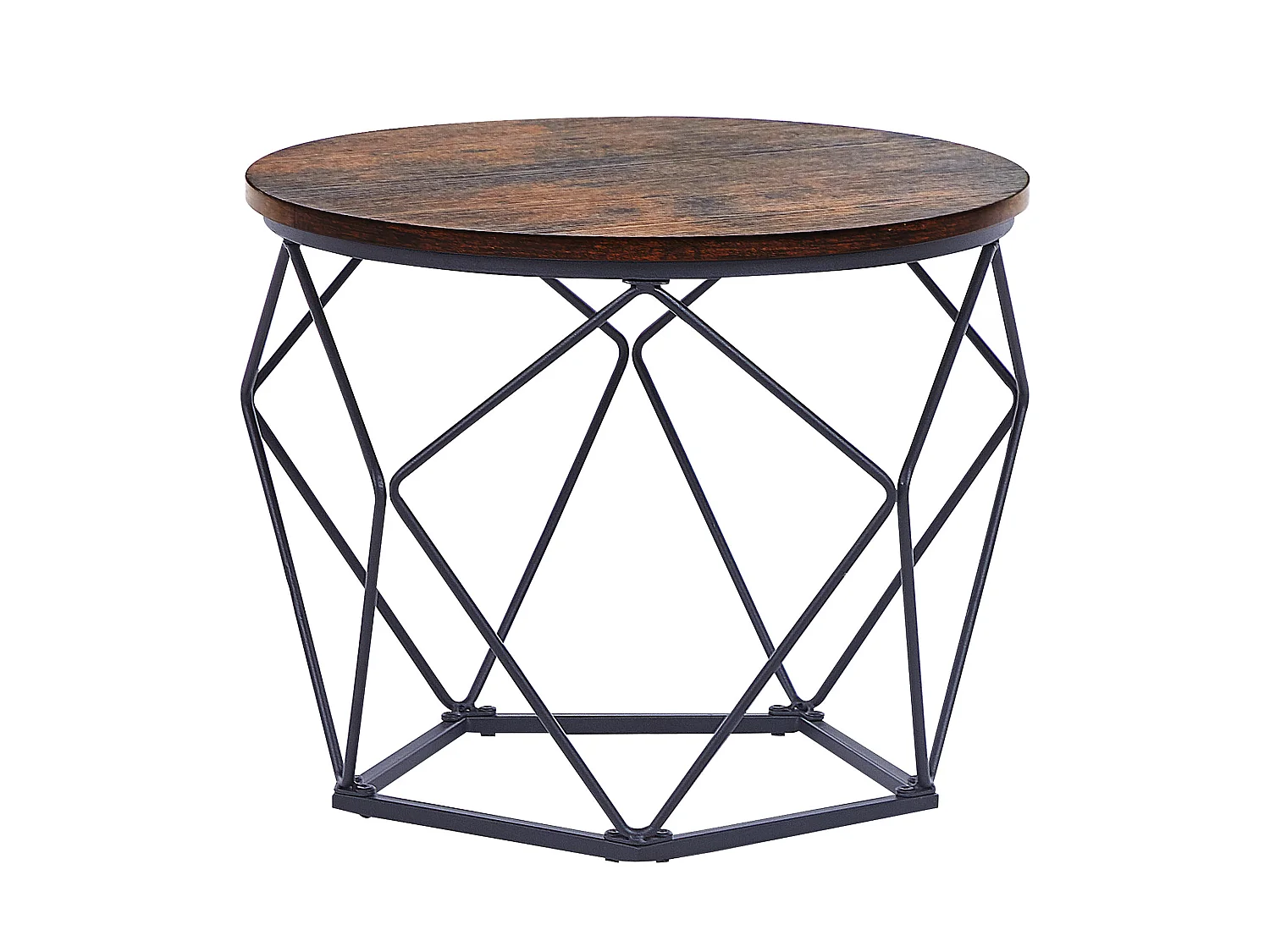 Couchtisch 2er Set BRUNI Braun / Schwarz