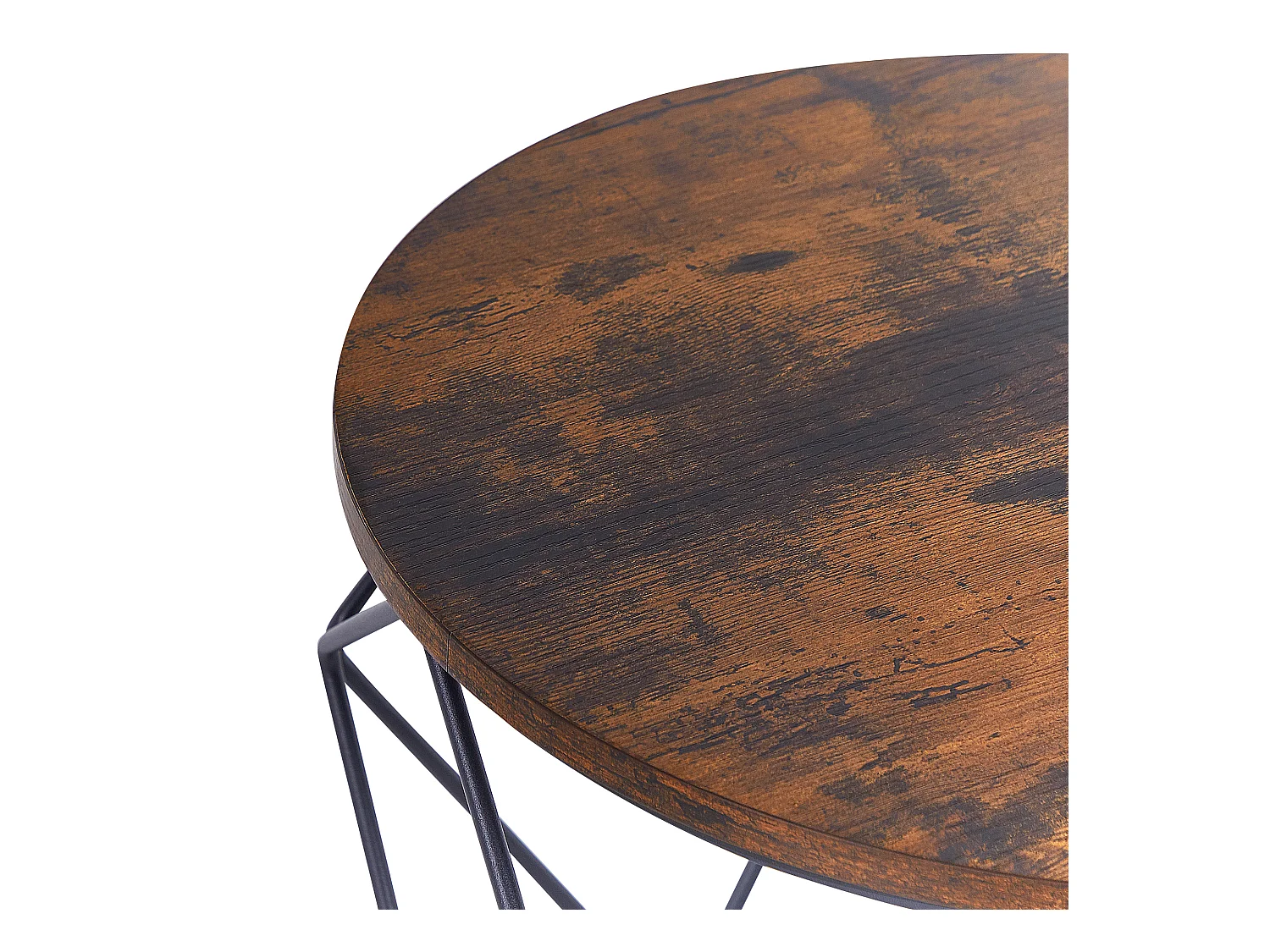 Couchtisch 2er Set BRUNI Braun / Schwarz