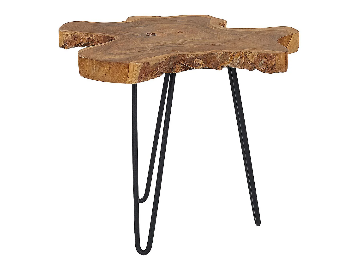 Beistelltisch 2er Set CAMROSE Teakholz Dunkelbraun