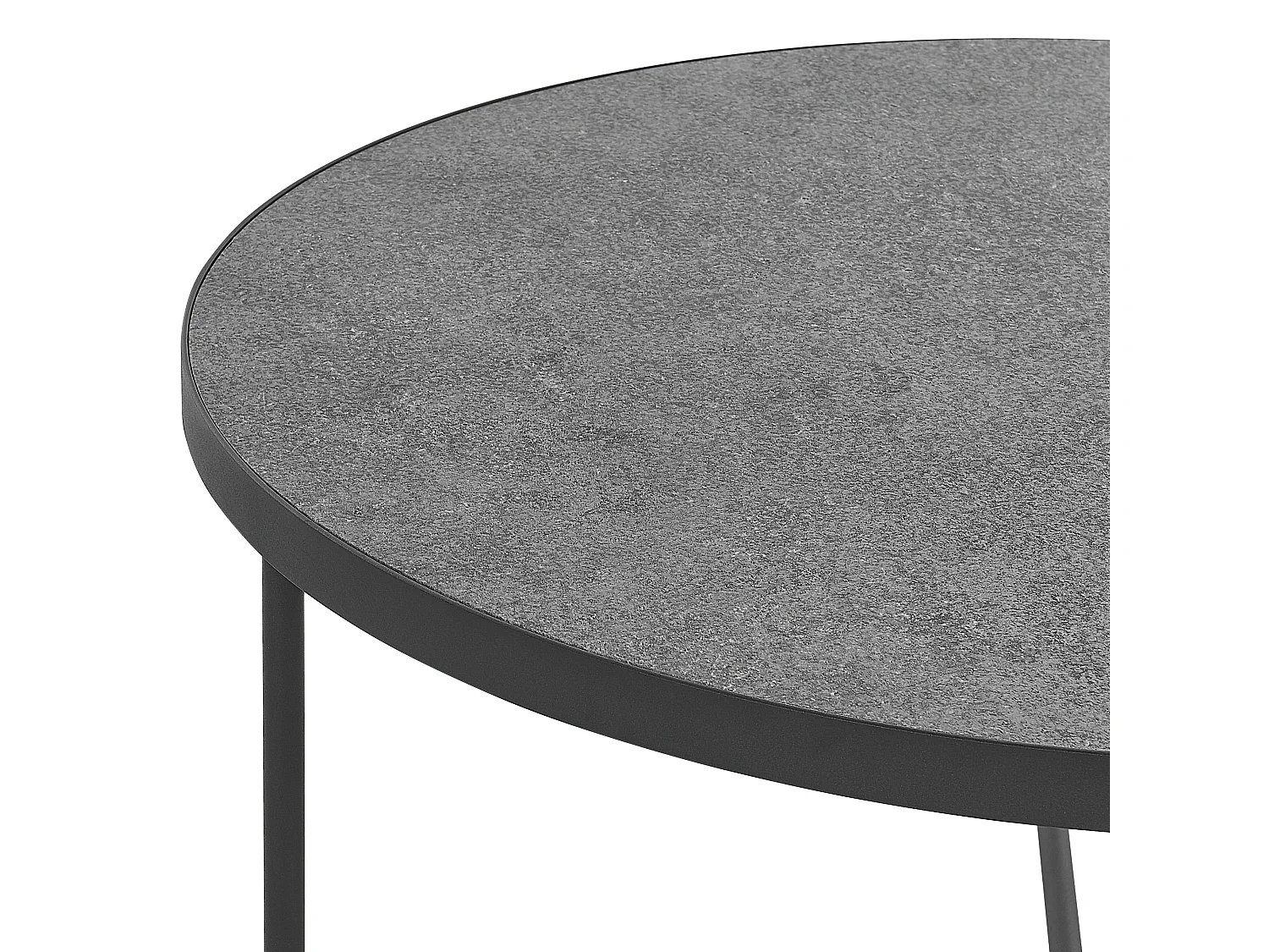 Table basse MELODY Effet béton gris