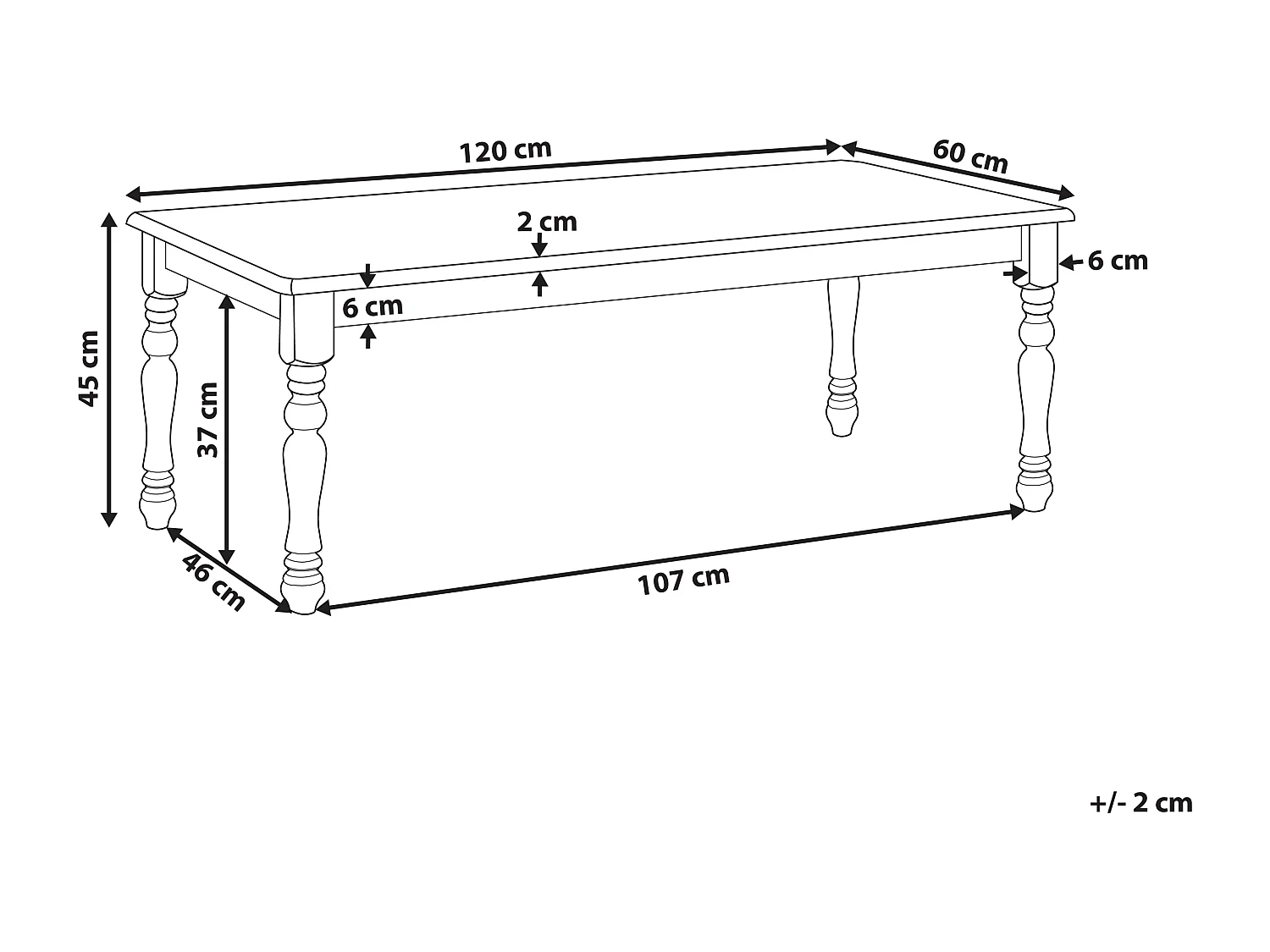 Salontafel KOKOMO Wit
