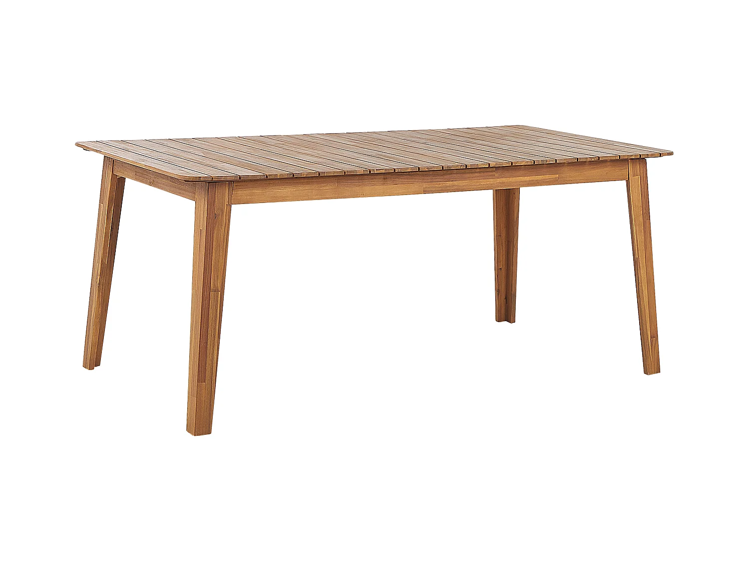 Table de salle à manger de jardin FORNELLI 180 cm 90 cm Acacia Marron