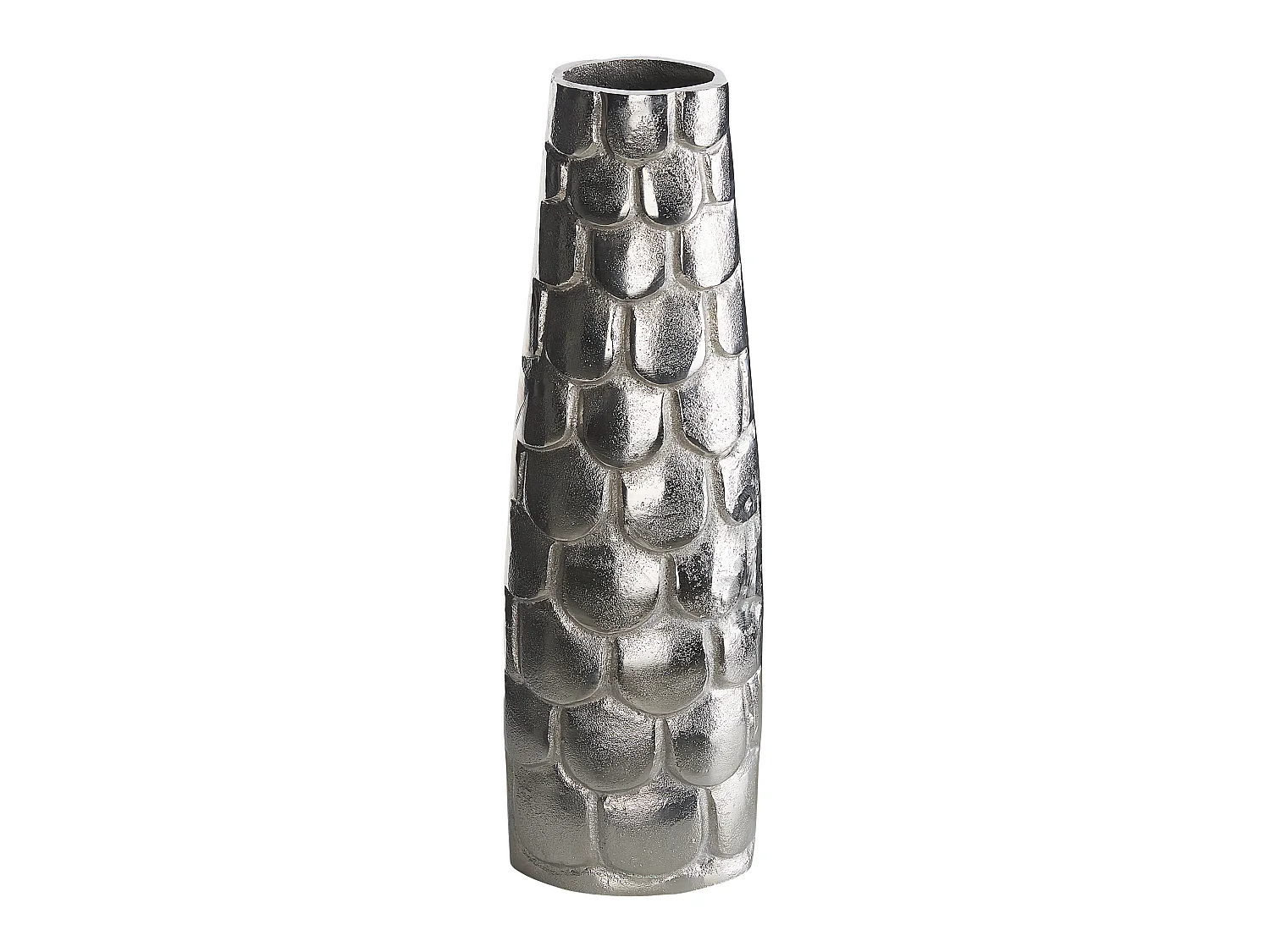 Vase à fleurs SUKHOTHAI Métal 47 cm Argenté