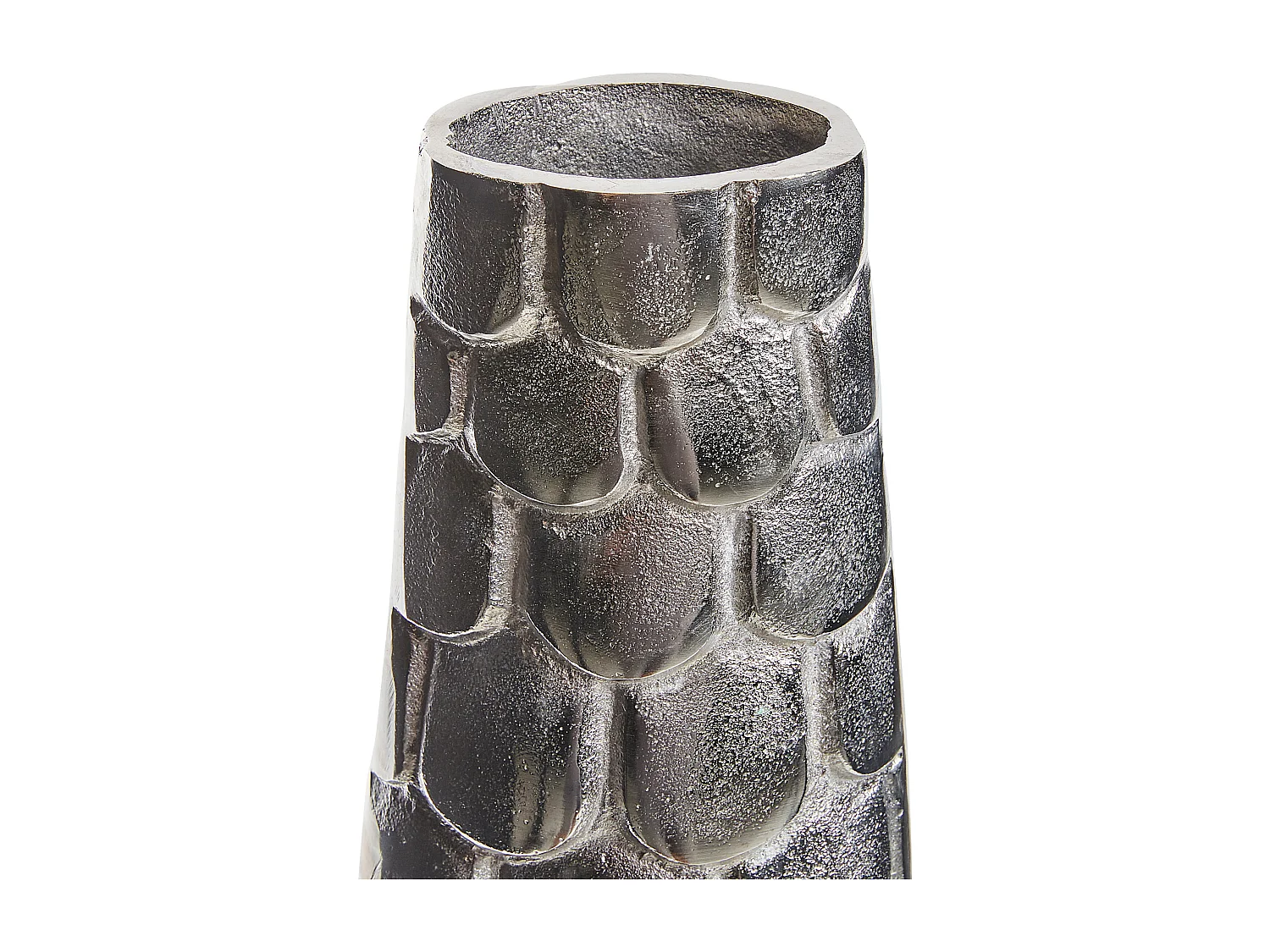 Vase à fleurs SUKHOTHAI Métal 47 cm Argenté