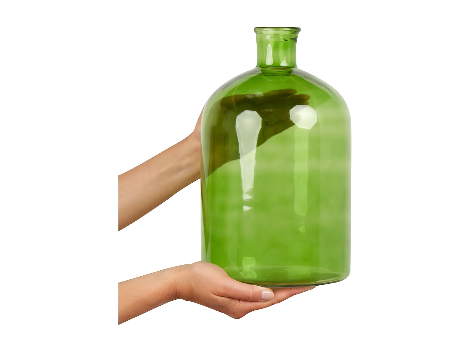 Vase décoratif PULAO Verre 31 cm Vert