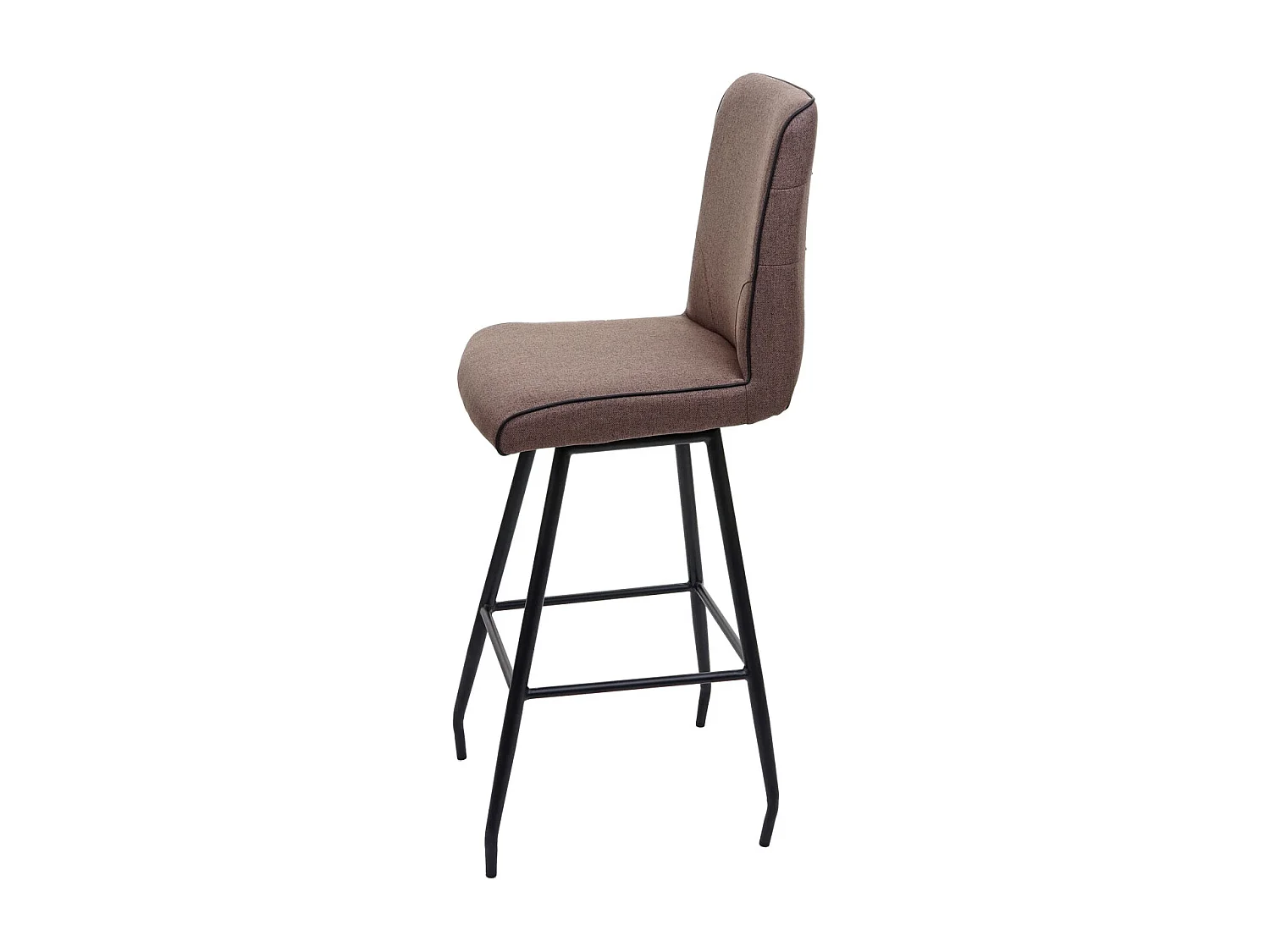Tabouret de bar MCW-H72 pivotant,  brun