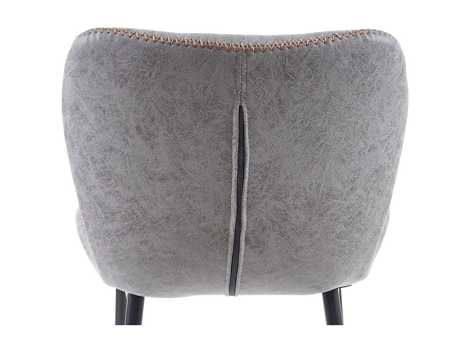 Stołek barowy MCW-E55 (zestaw 2 szt.),  imitacja skóry, zamsz, szary