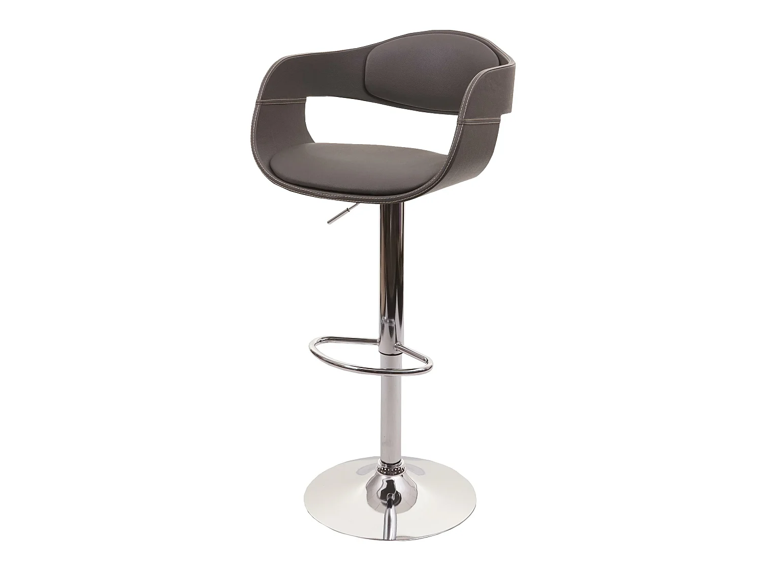 Tabouret de bar MCW-A47b,  gris-mat