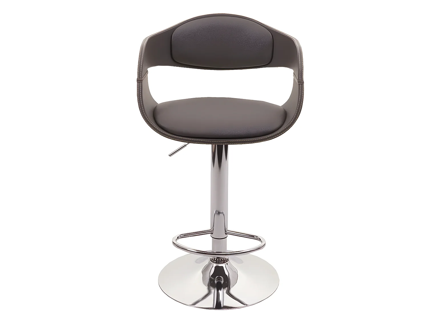 Tabouret de bar MCW-A47b,  gris-mat