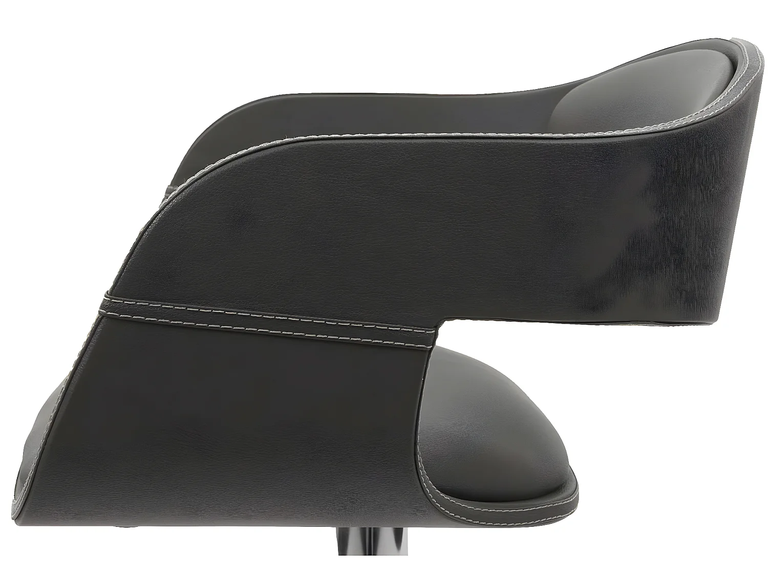 Tabouret de bar MCW-A47b,  gris-mat