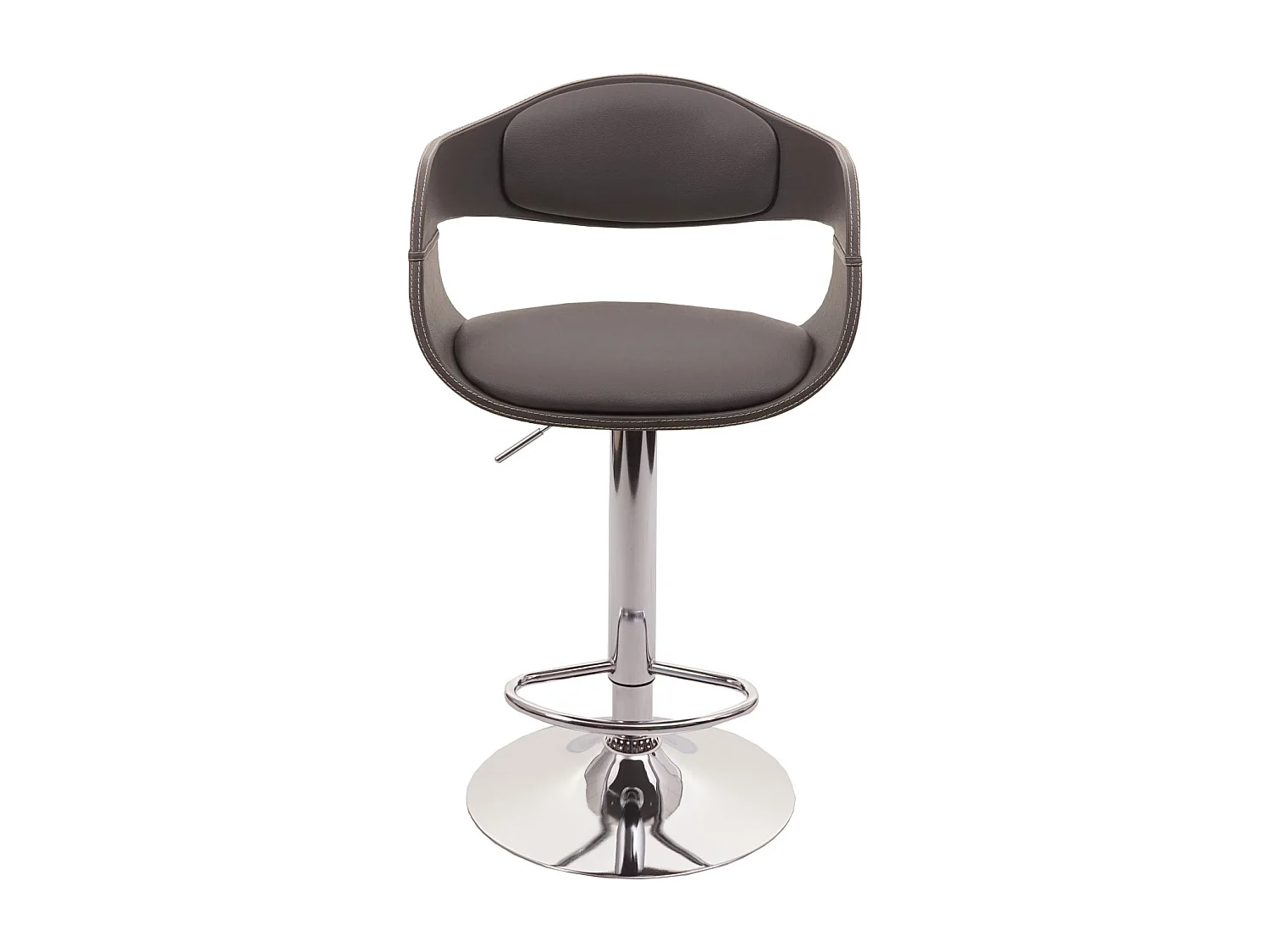 Stołek barowy MCW-A47b,  matowy szary