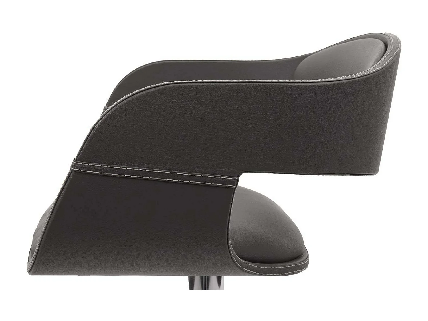 Stołek barowy MCW-A47b,  matowy szary