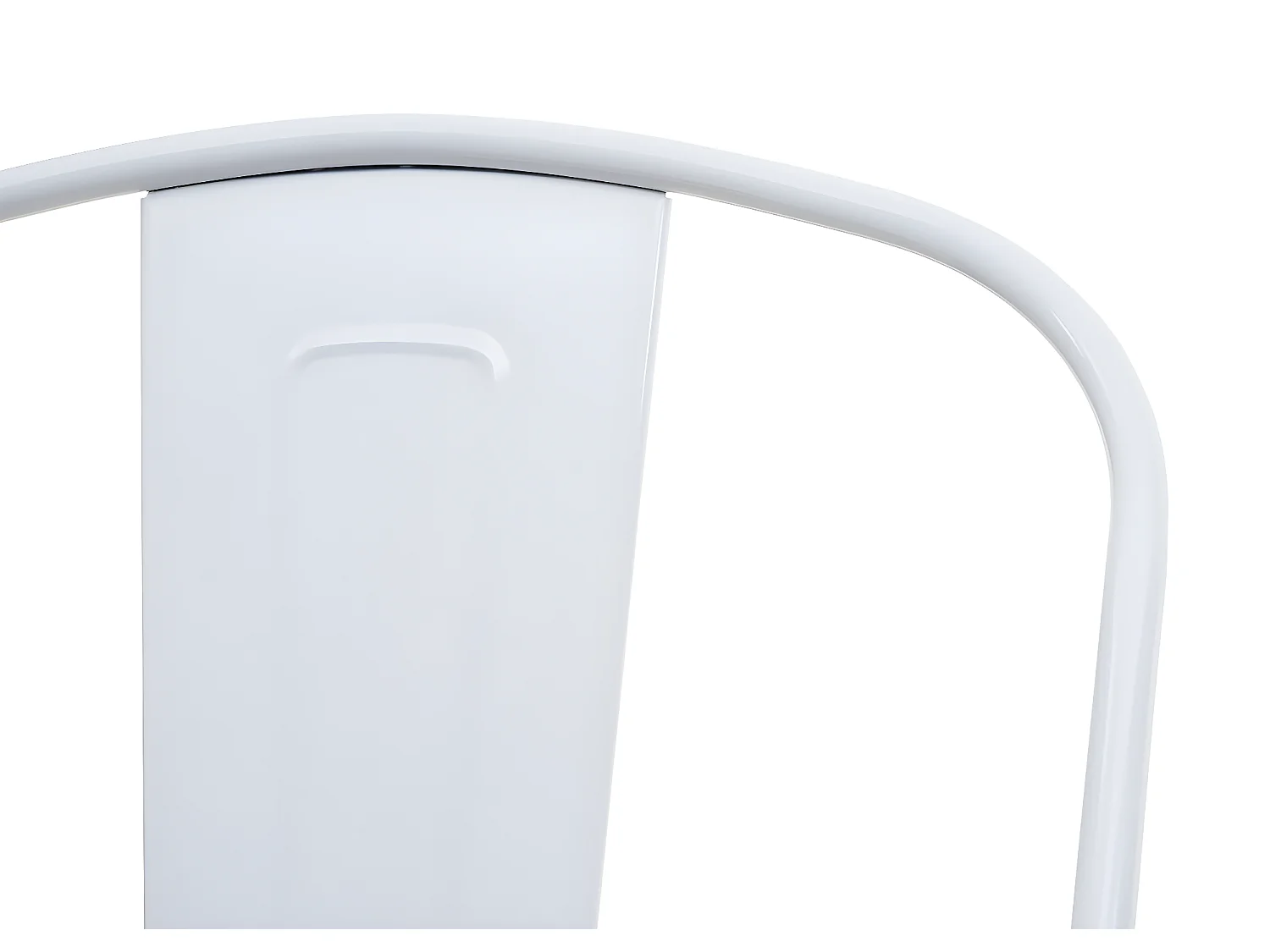 Tabouret de bar MCW-A73, assise en bois incluse,  blanc