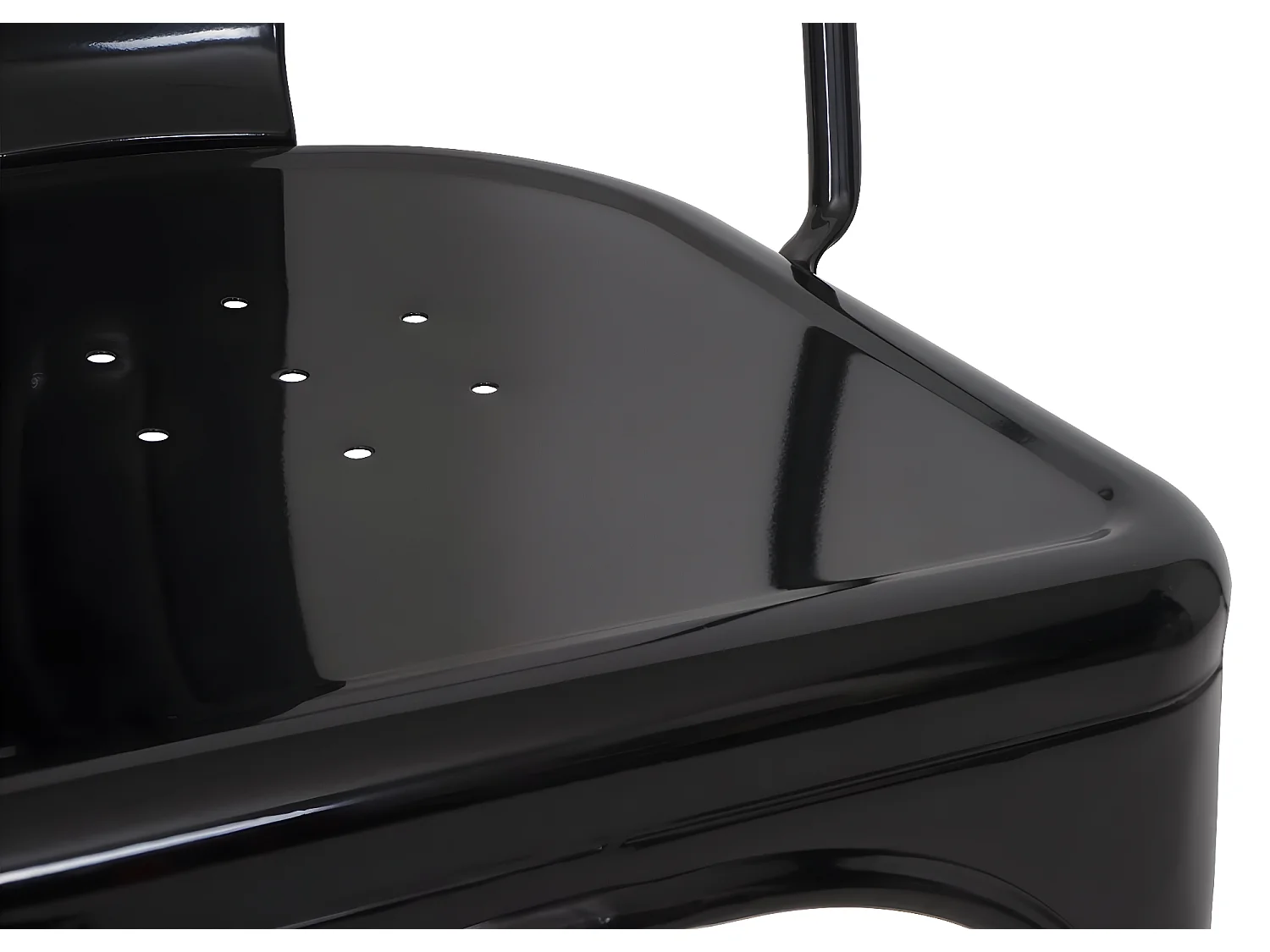 Tabouret de bar MCW-A73 Métal (lot de 2),  noir