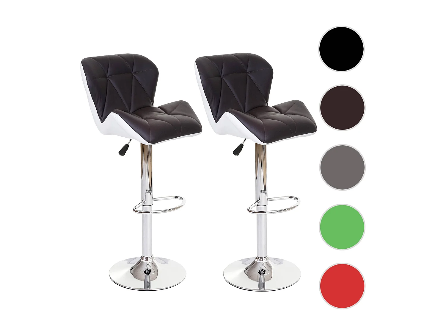 Barkruk MCW-A92 (set van 2),  bruin