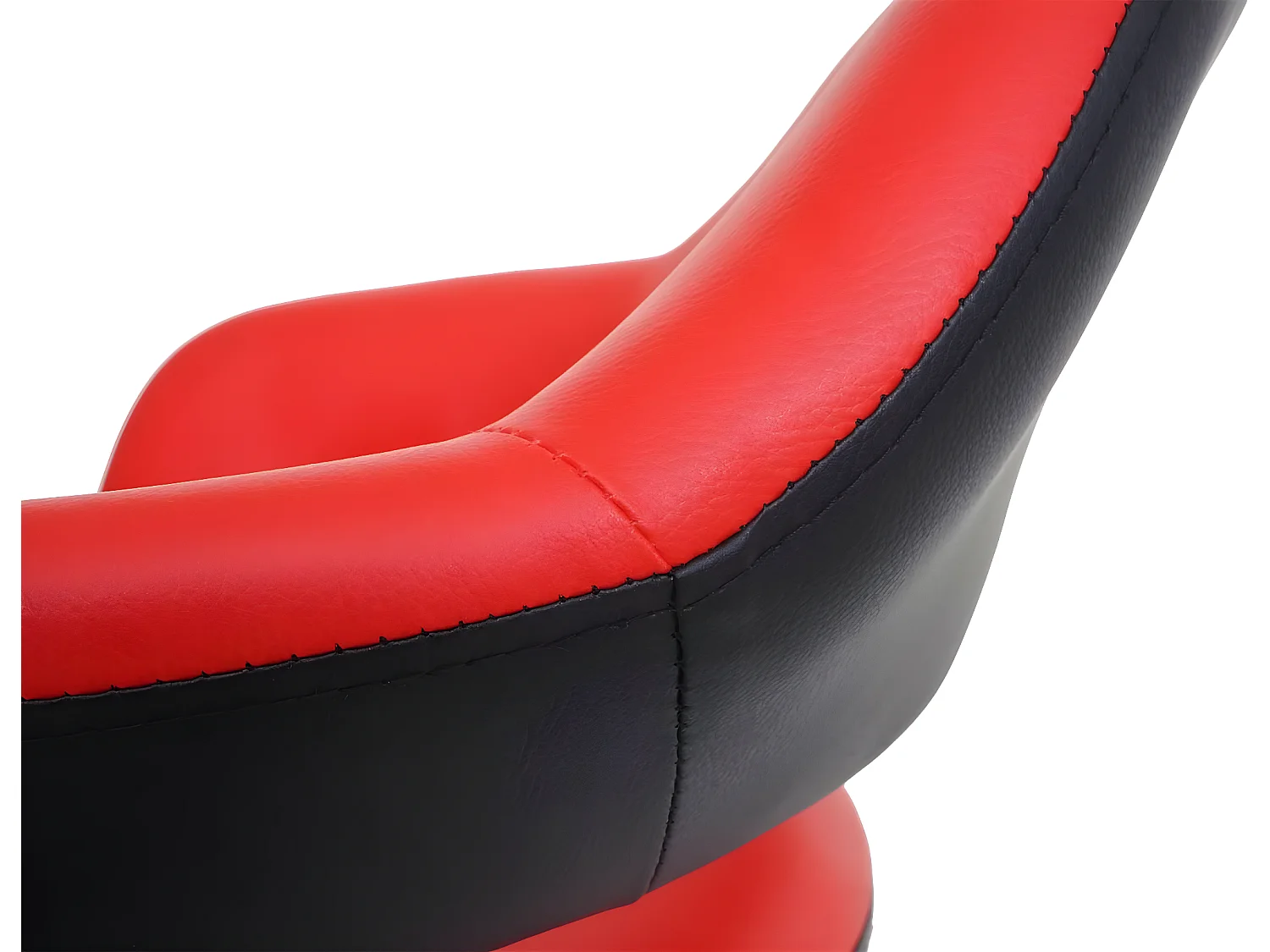 Barkruk MCW-F16,  rood-zwart