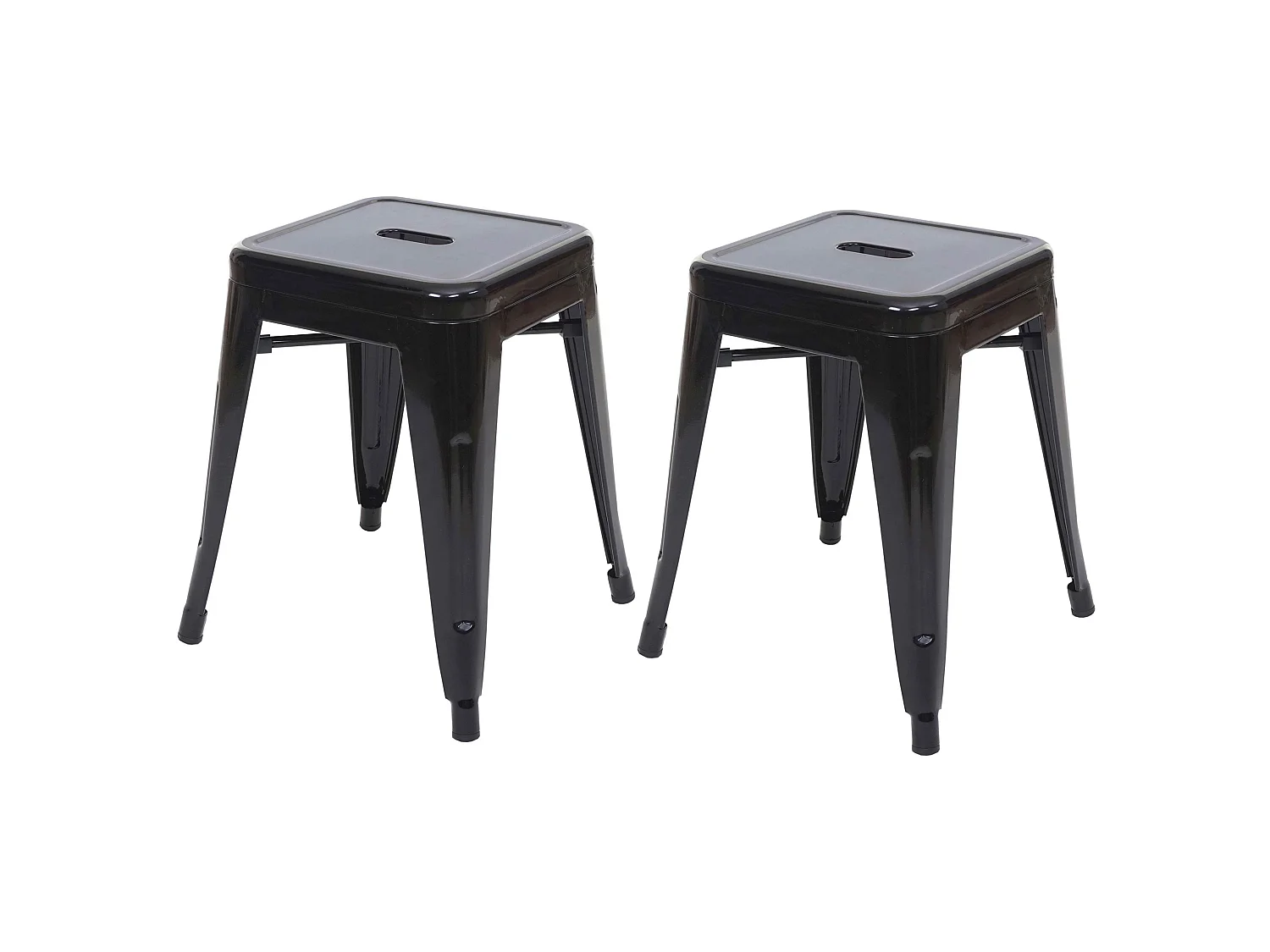2x tabouret MCW-A73,  noir