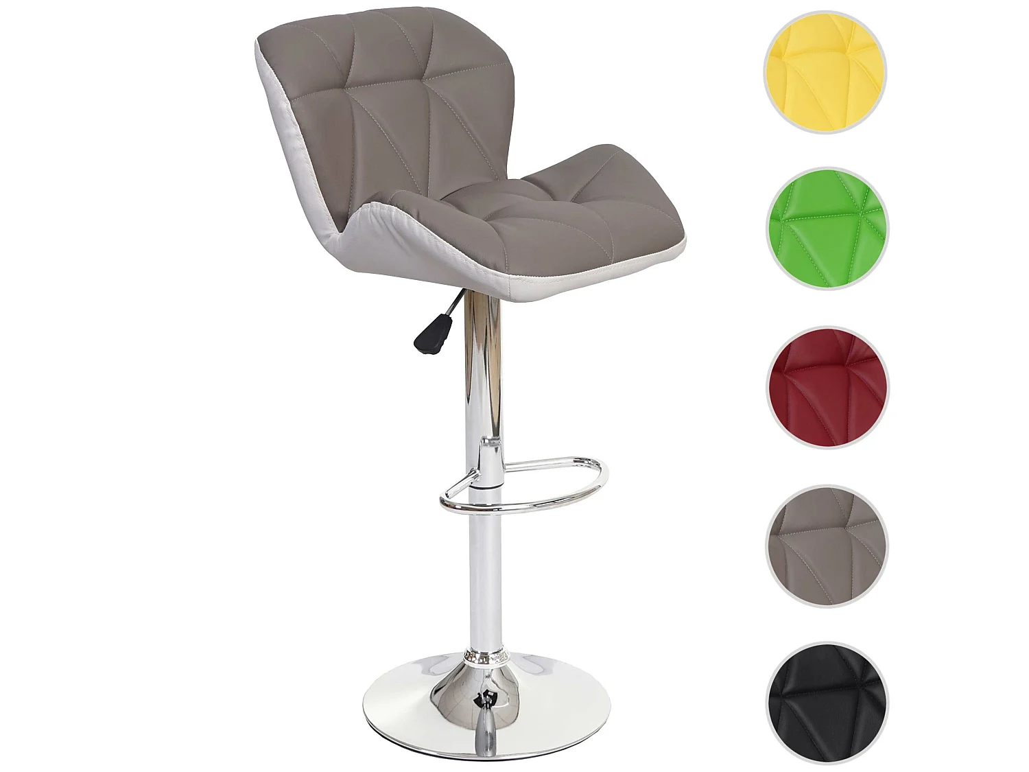 Tabouret de bar MCW-A92,  couleur taupe