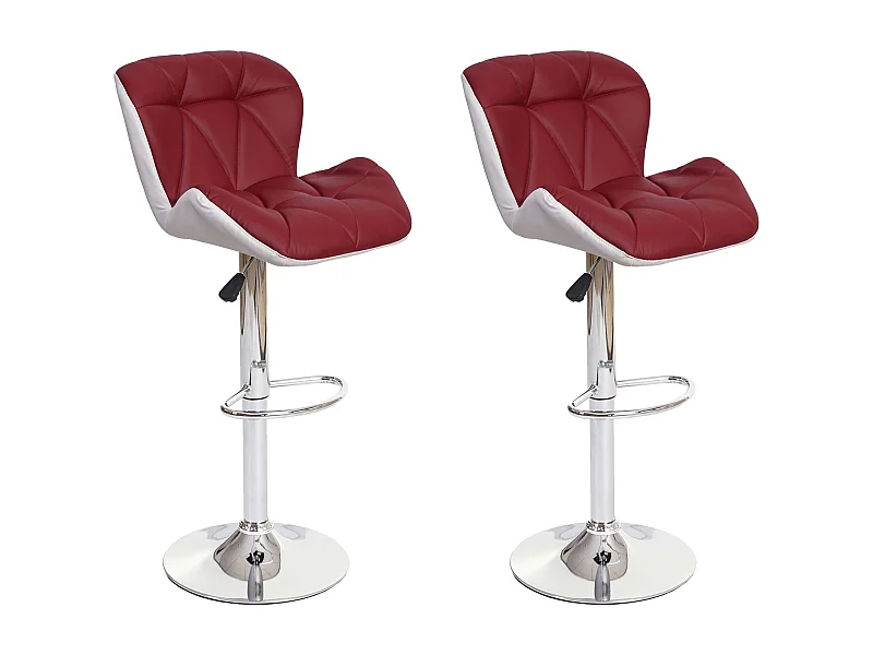 Barhocker MCW-A92 (2er-Set), Bordeaux
