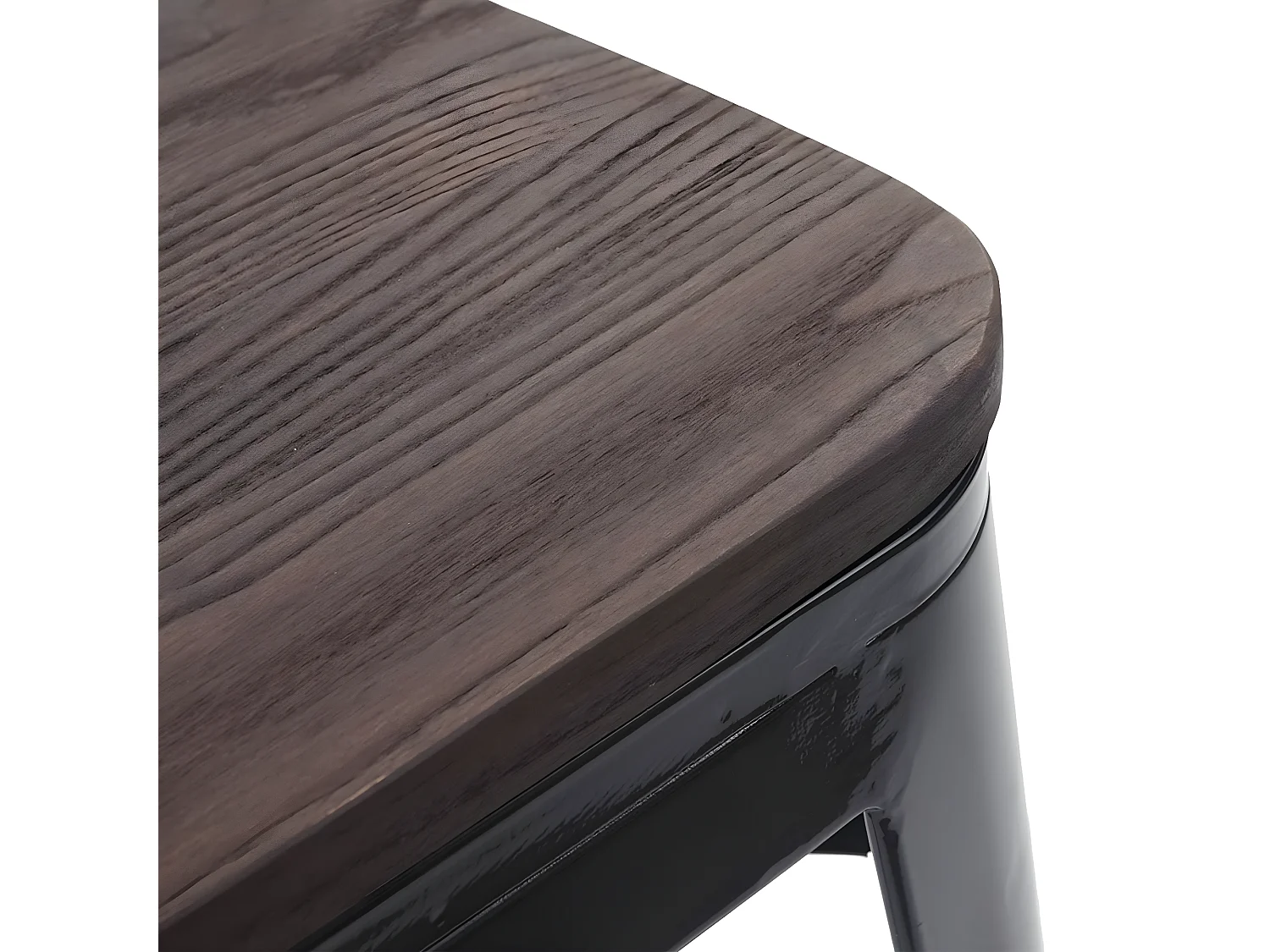 Tabouret de bar MCW-A73 Métal (lot de 2),  noir