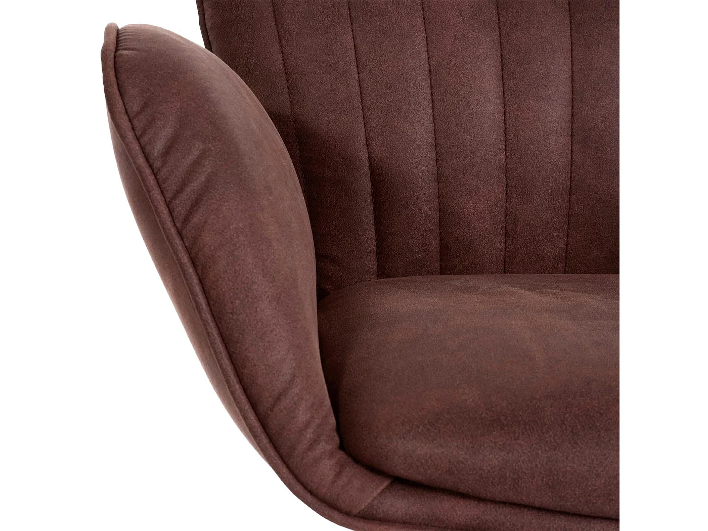 Stołki barowe MCW-M67 (zestaw 2 szt.),  ciemnobrązowe, czarna podstawa