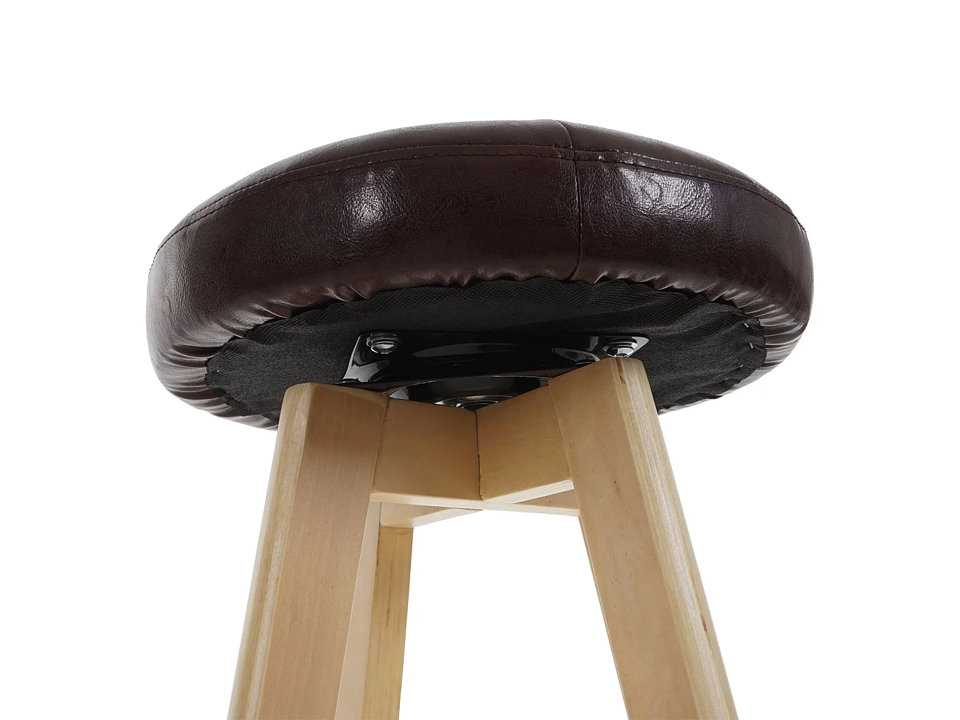 Barhocker Boras drehbar, Bordeaux, helle Beine