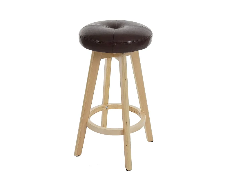 Barhocker Boras drehbar, Bordeaux, helle Beine