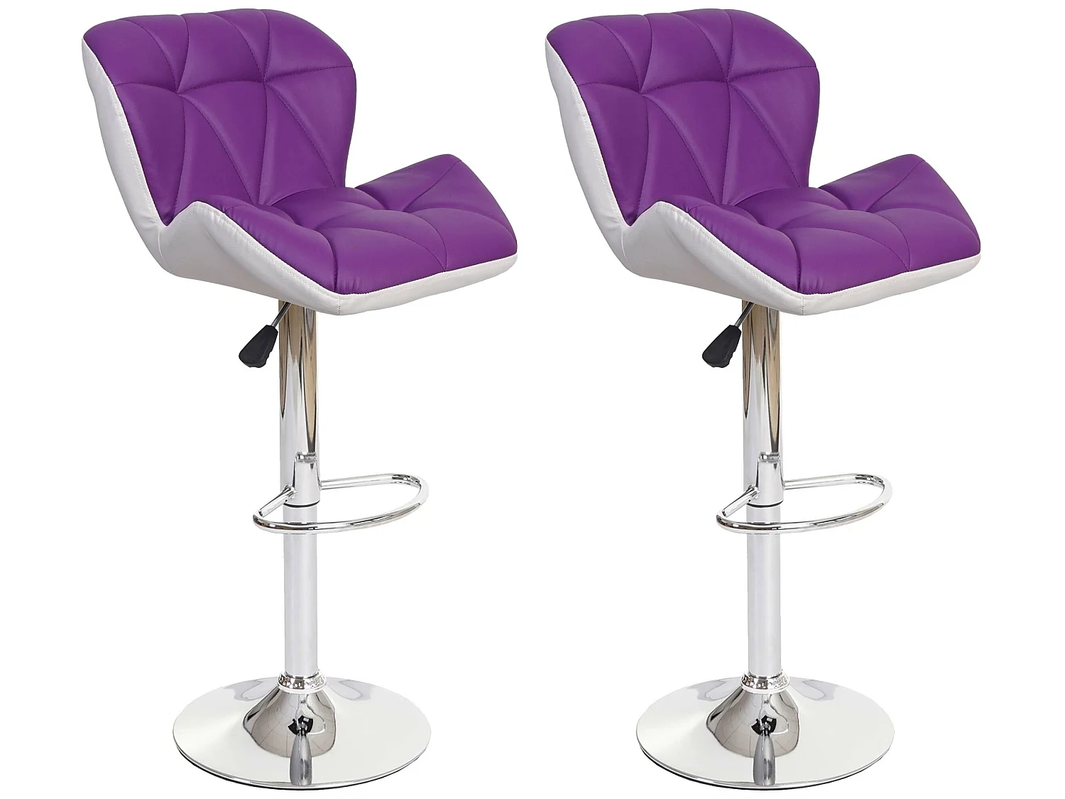 Banco de bar MCW-A92 (conjunto de 2),  roxo
