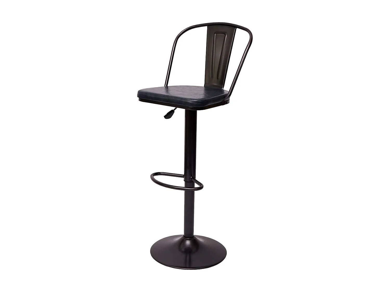 Barkruk MCW-H10a (set van 2),  vintage grijs