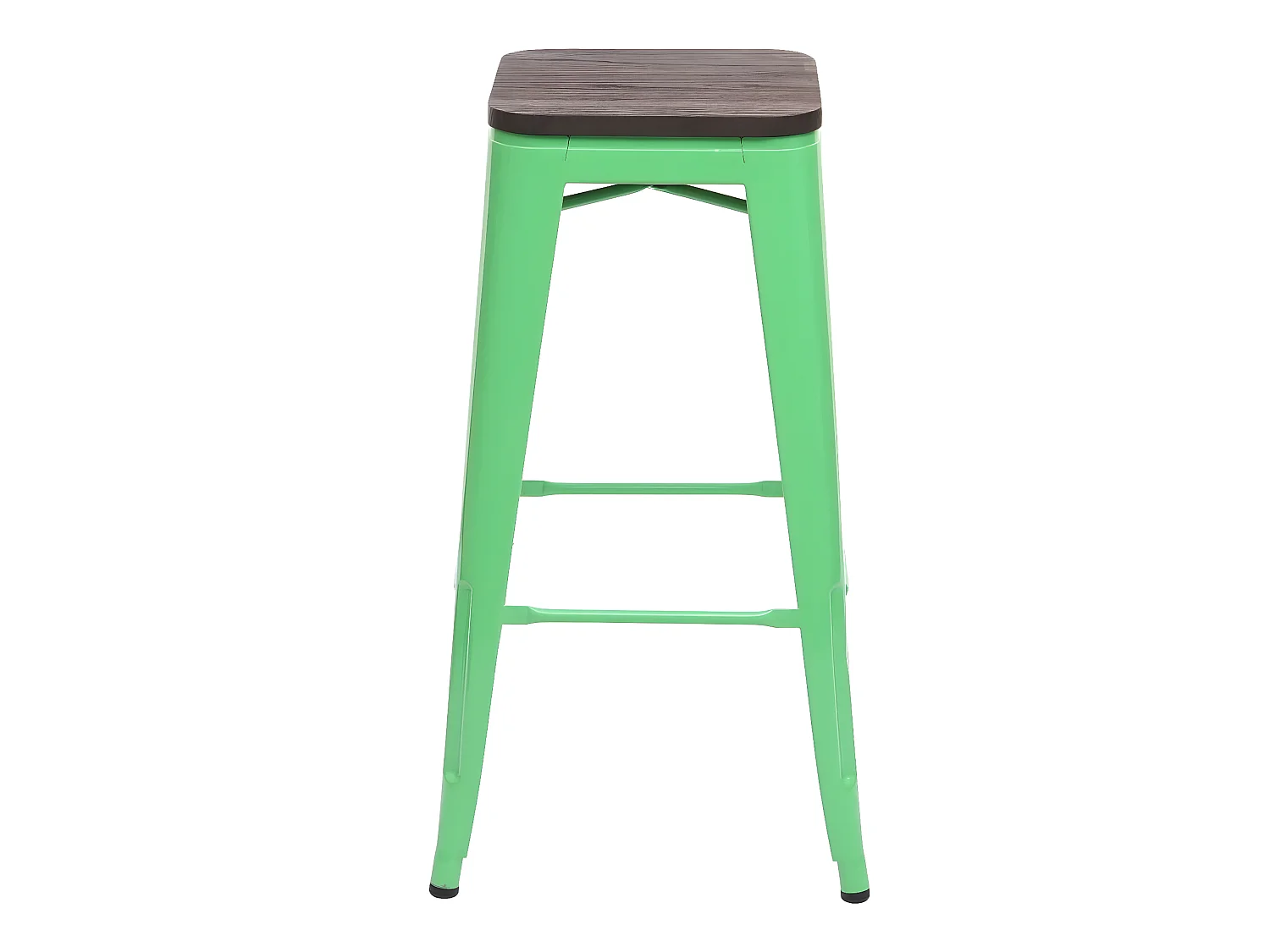 Taburete de bar MCW-A73 Metal apilable,  verde