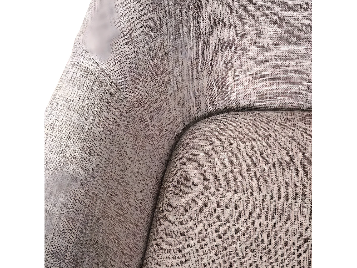 Stołek barowy Vaasa T381,  tekstylny, kremowo-szary