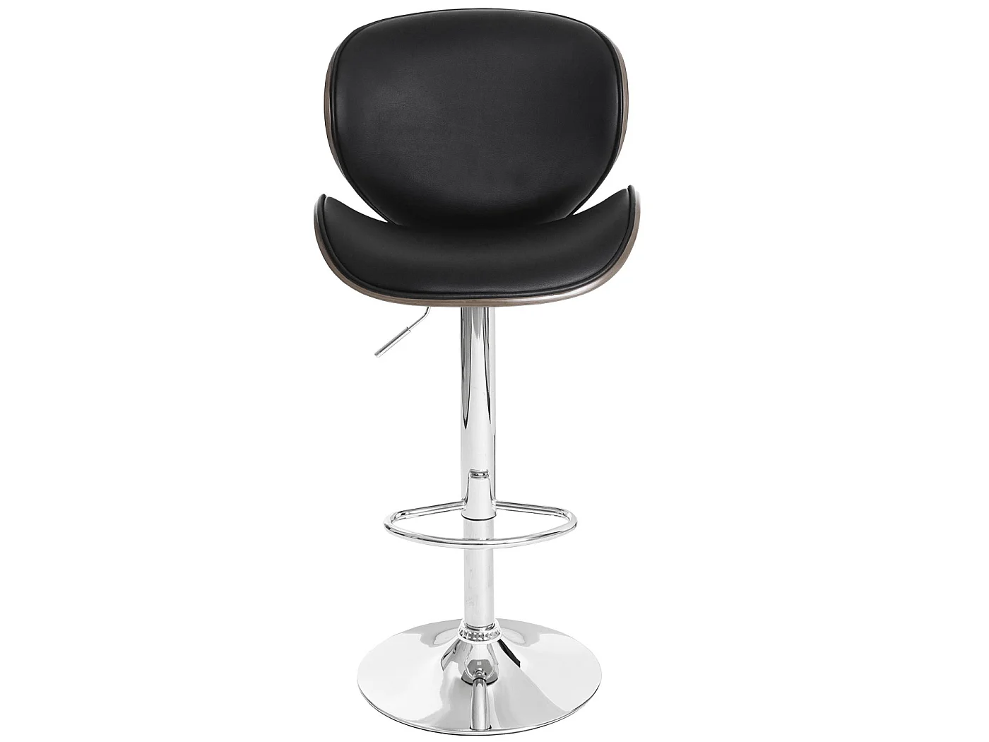 Barkruk Arklow,  grijs, kunstleer zwart