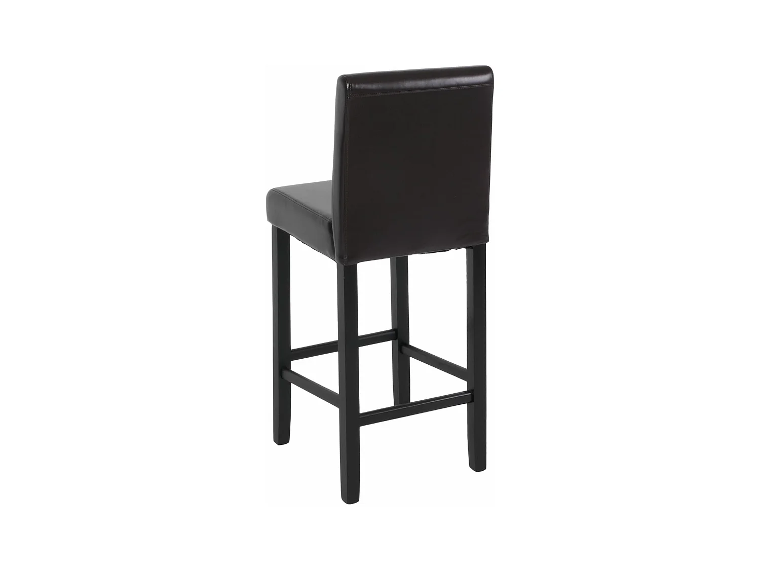 Barkruk Vicenza (set van 2),  bruin, donkere poten