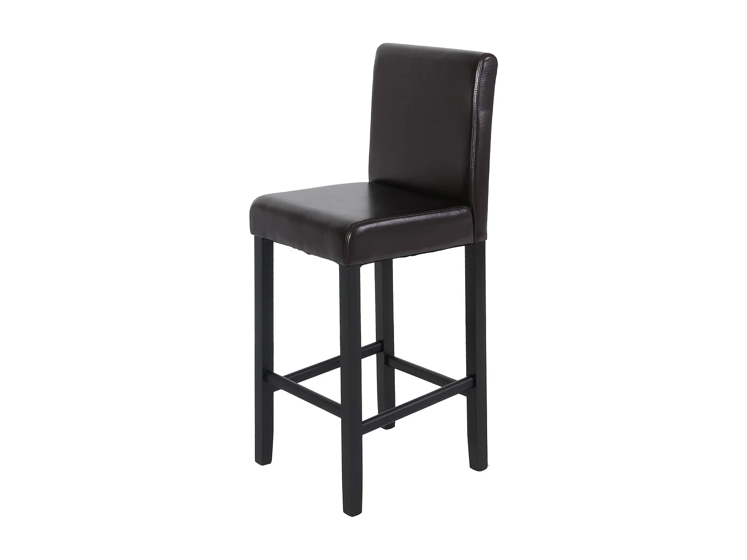 Tabouret de bar Vicenza (lot de 2),  marron/pieds foncés