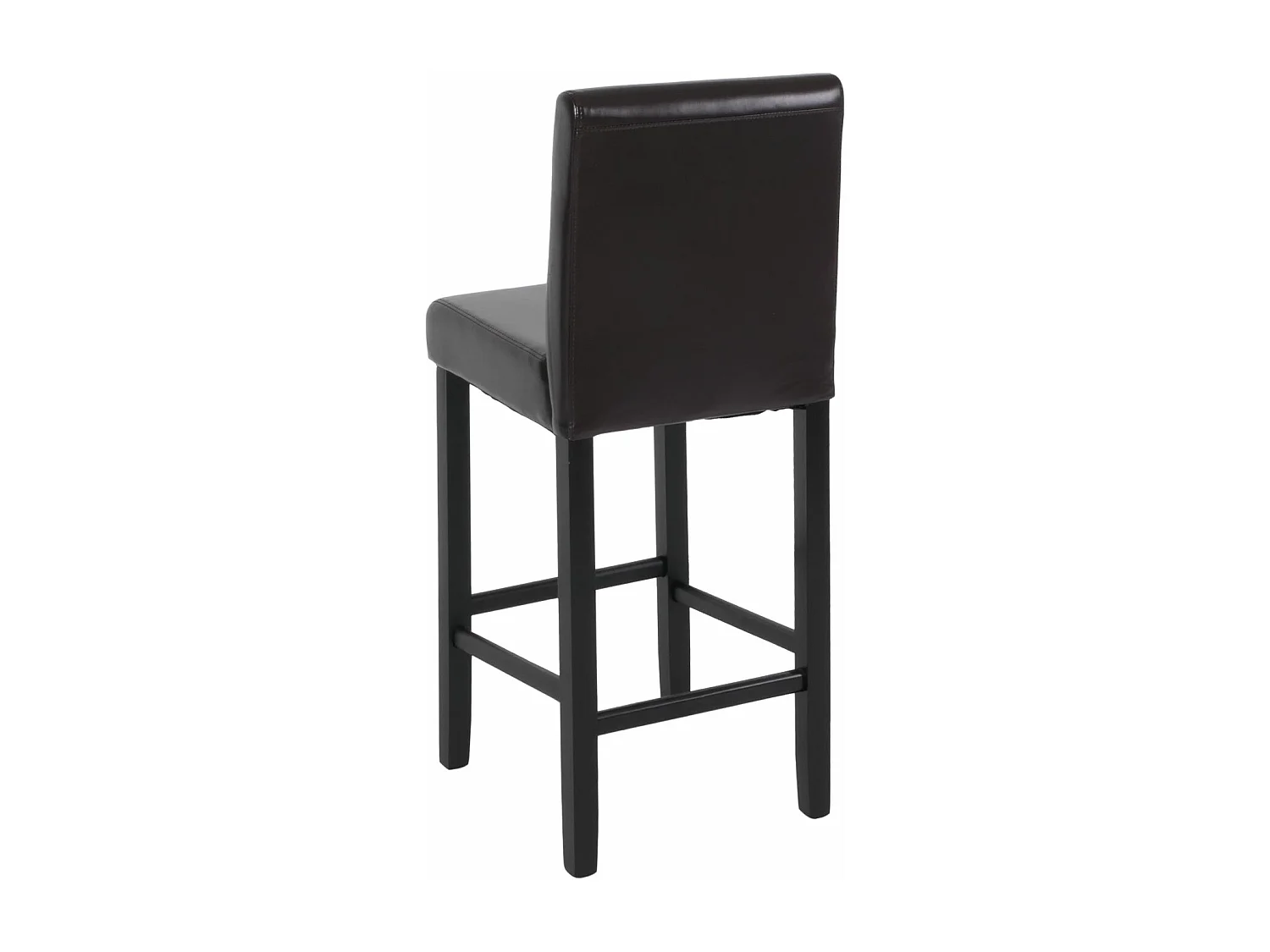 Tabouret de bar Vicenza (lot de 2),  marron/pieds foncés