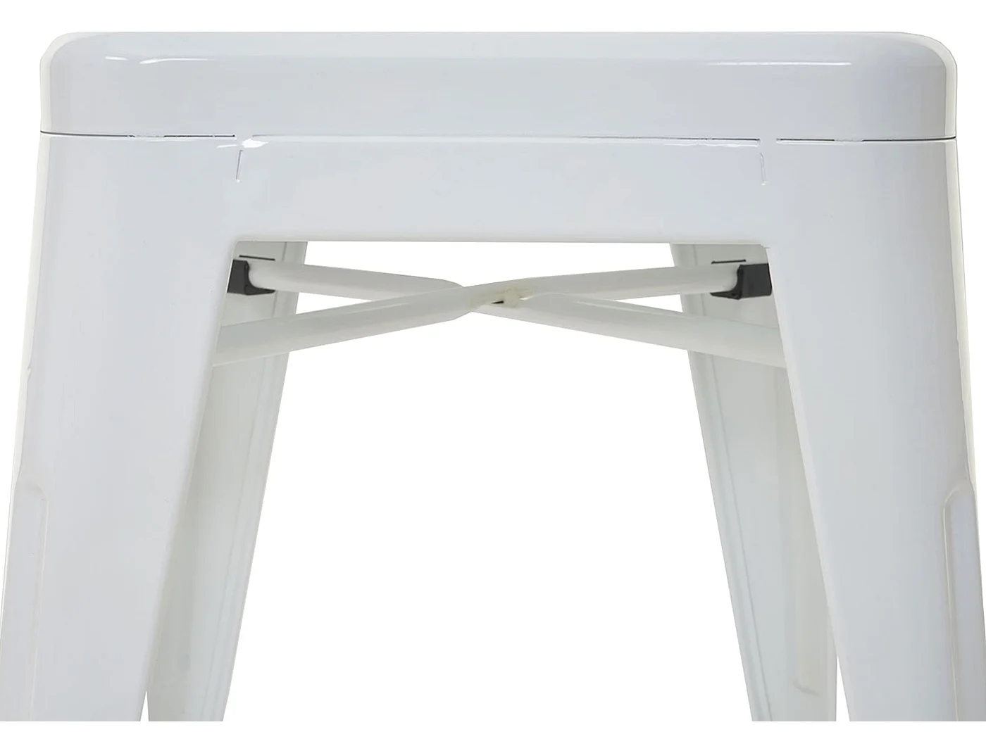 MCW-A73 banco de metal (conjunto de 6),  branco