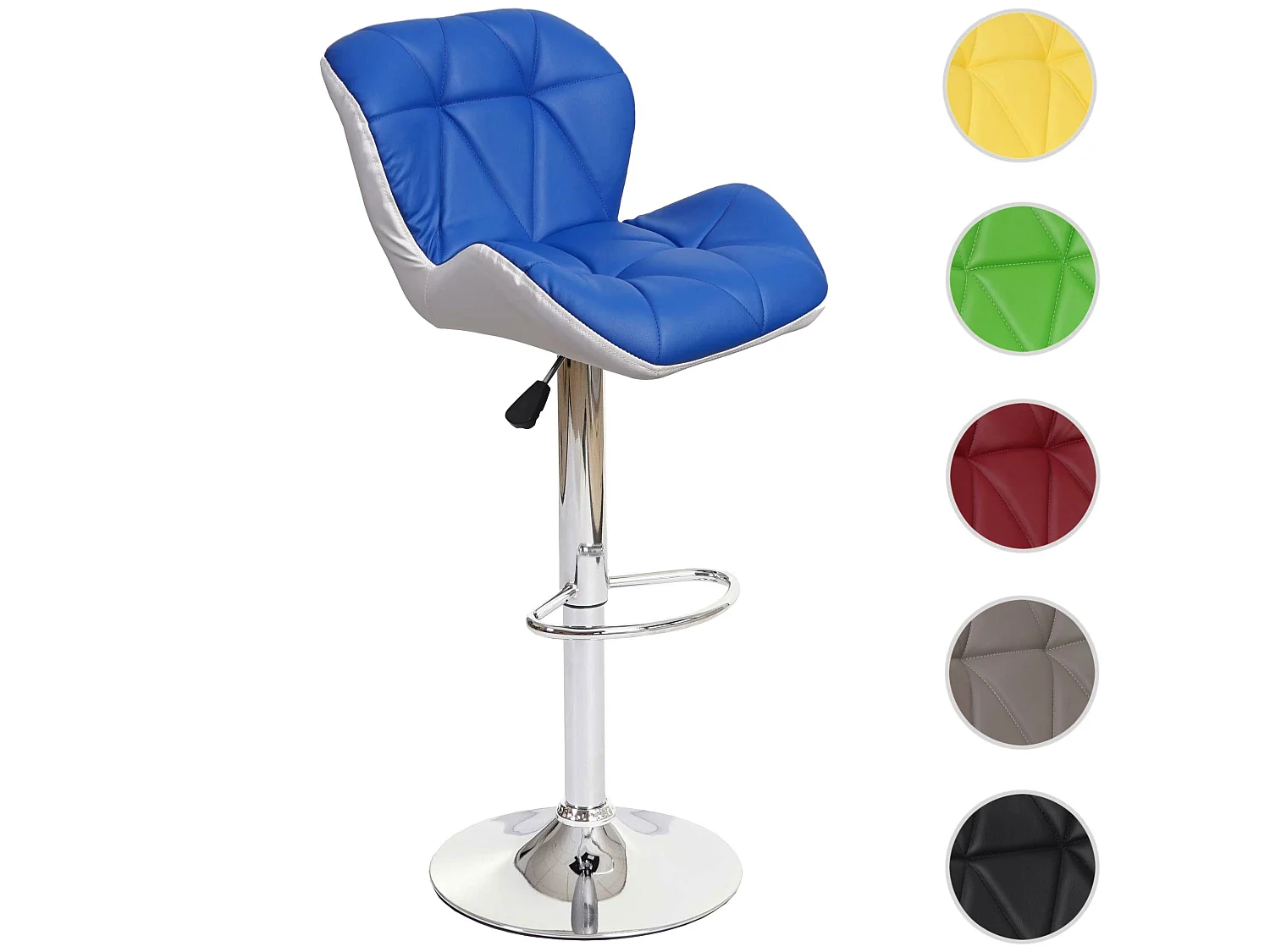 Taburete de bar MCW-A92,  azul