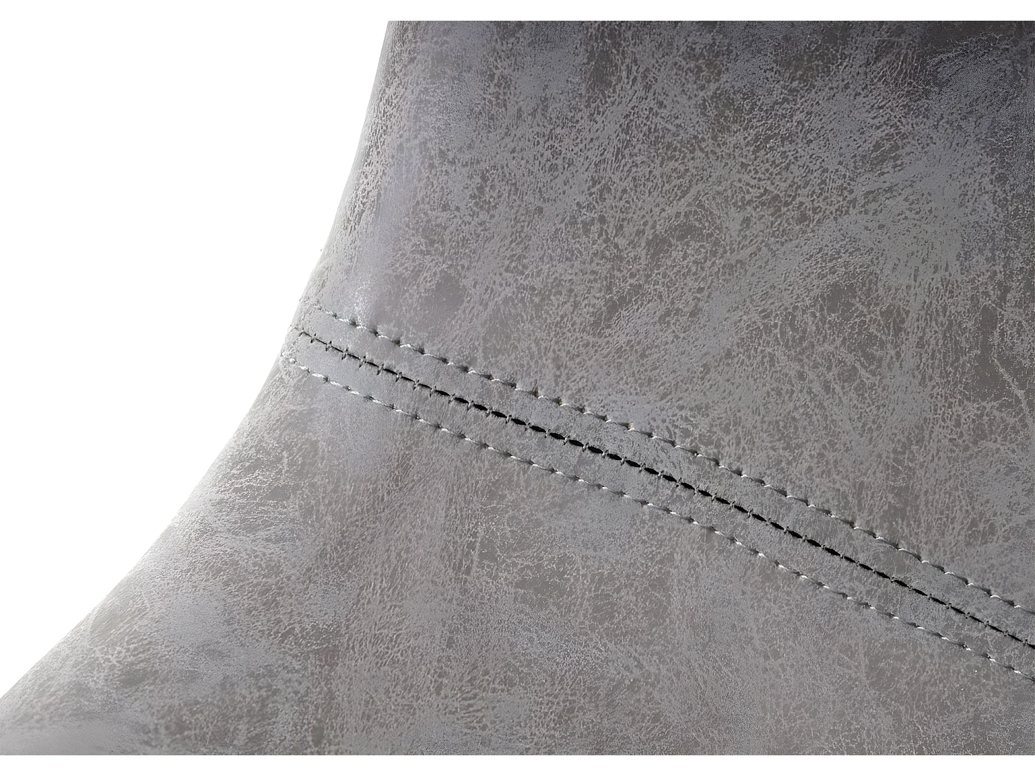 Banco de bar MCW-E54 (conjunto de 2),  imitação de camurça cinzenta