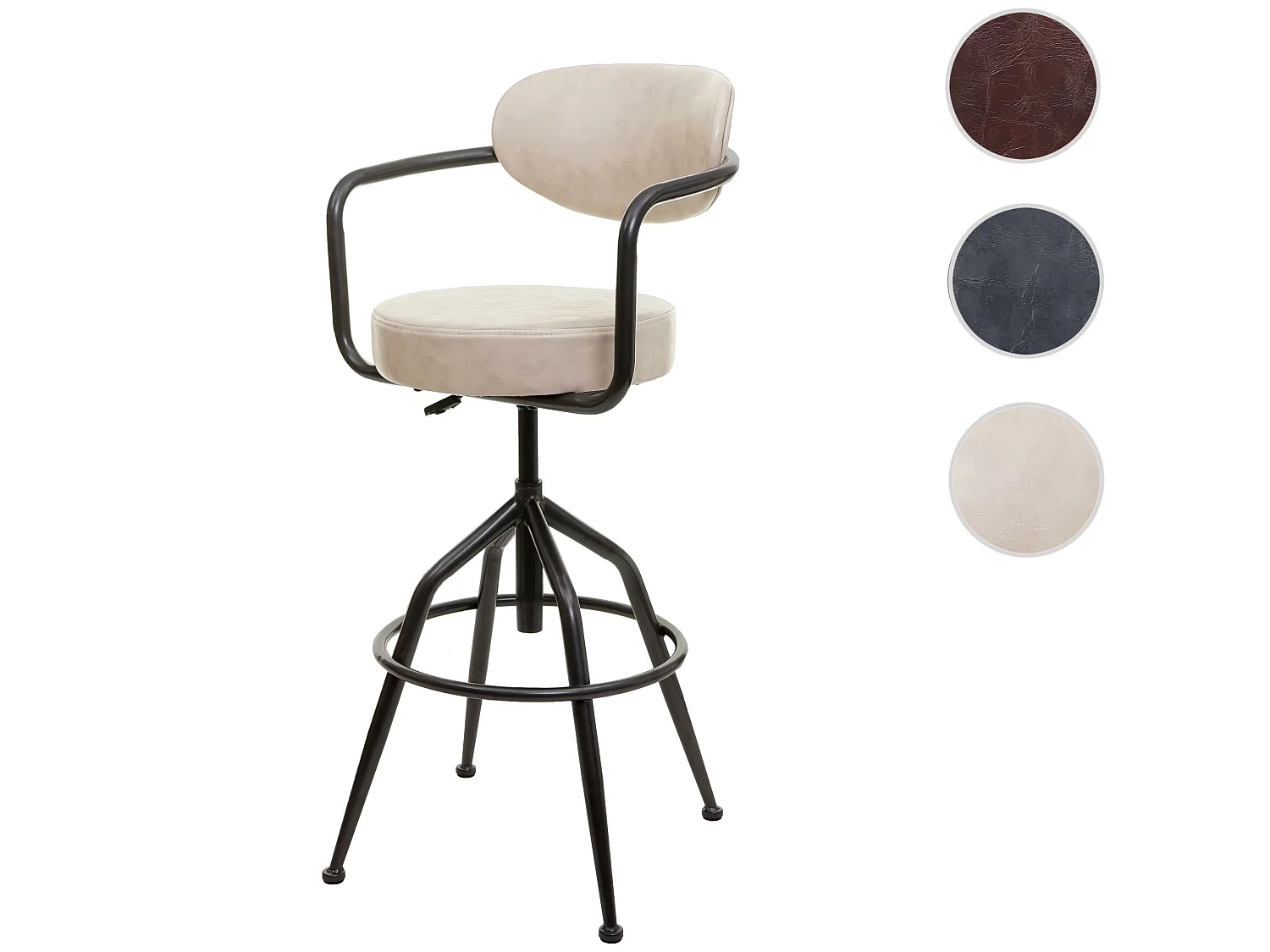 Barhocker MCW-H10f, Vintage beige