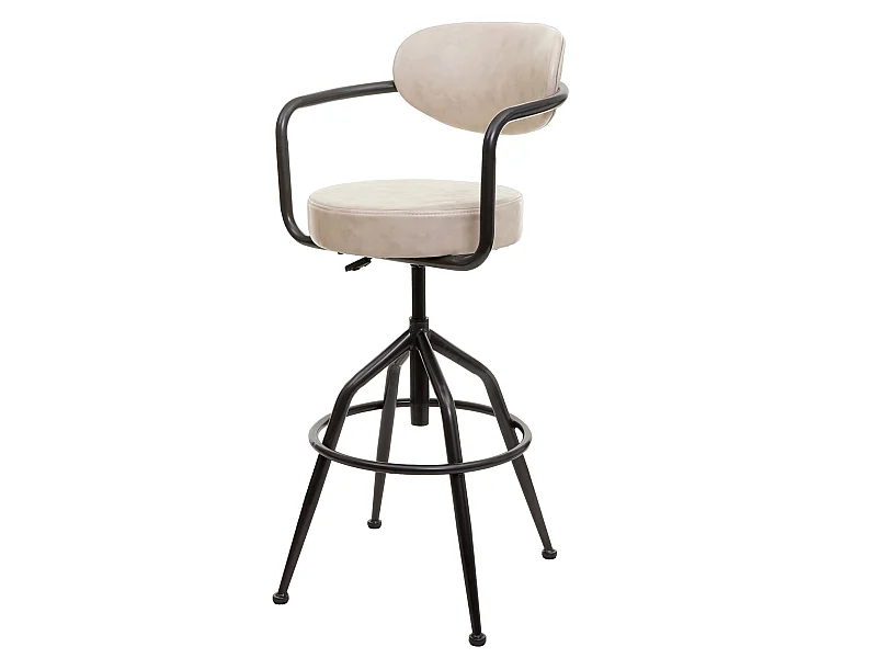 Tabouret de bar MCW-H10f,  vintage beige