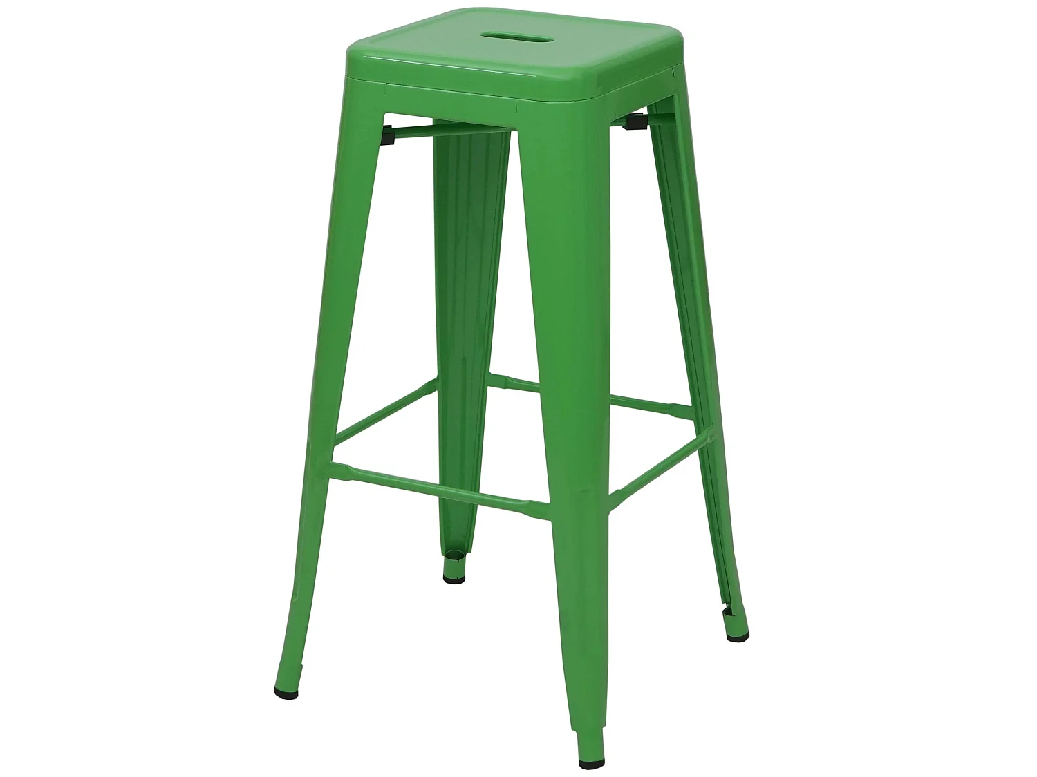Tabouret de bar MCW-A73 Métal empilable,  vert