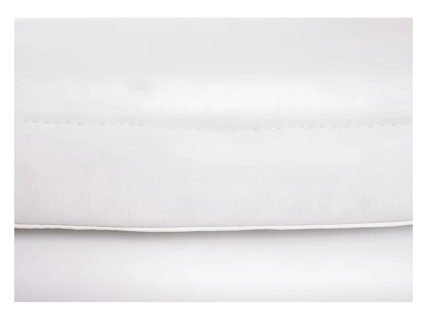 Tabouret de bar Vaasa T381,  simili cuir, blanc