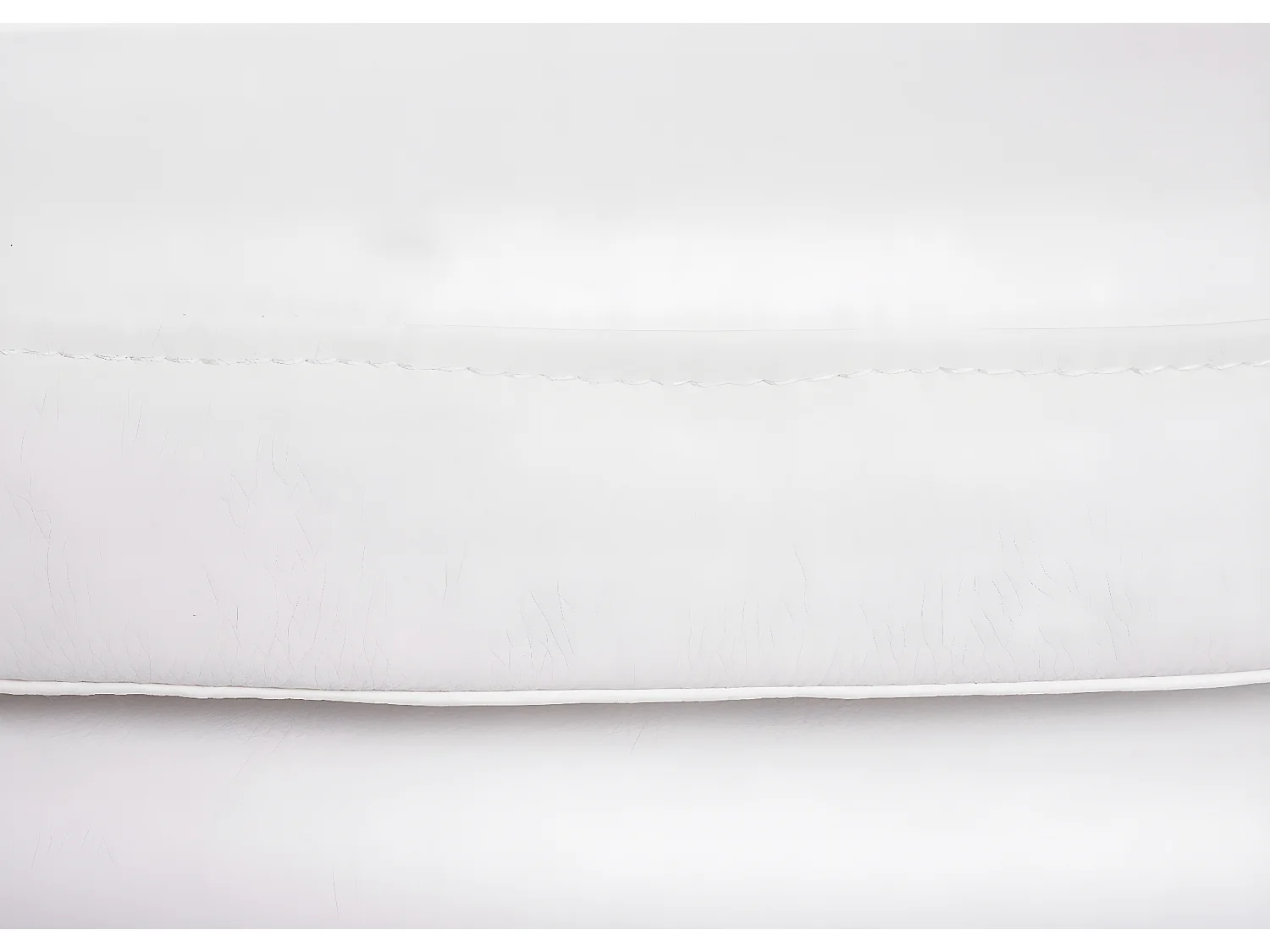 Tabouret de bar Vaasa T381,  simili cuir, blanc