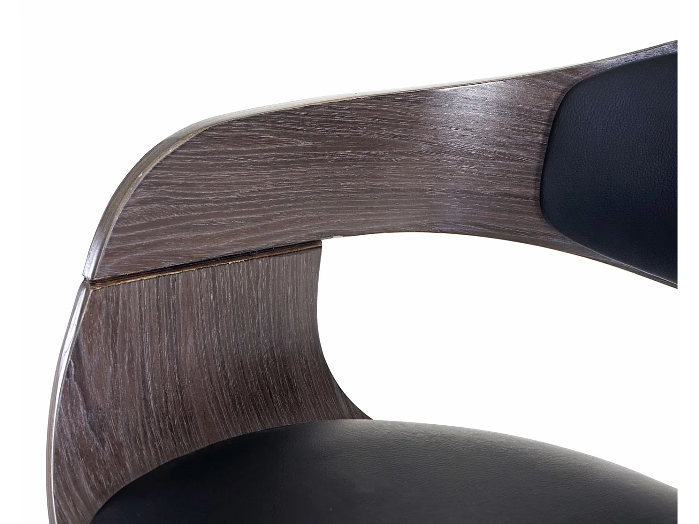 Barhocker MCW-A47, Grau, Kunstleder schwarz