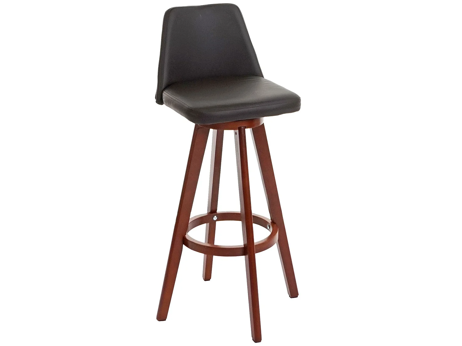 Tabouret de bar MCW-C43 pivotant,  marron