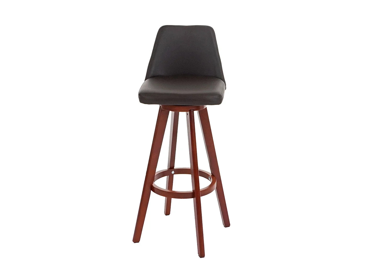 Tabouret de bar MCW-C43 pivotant,  marron