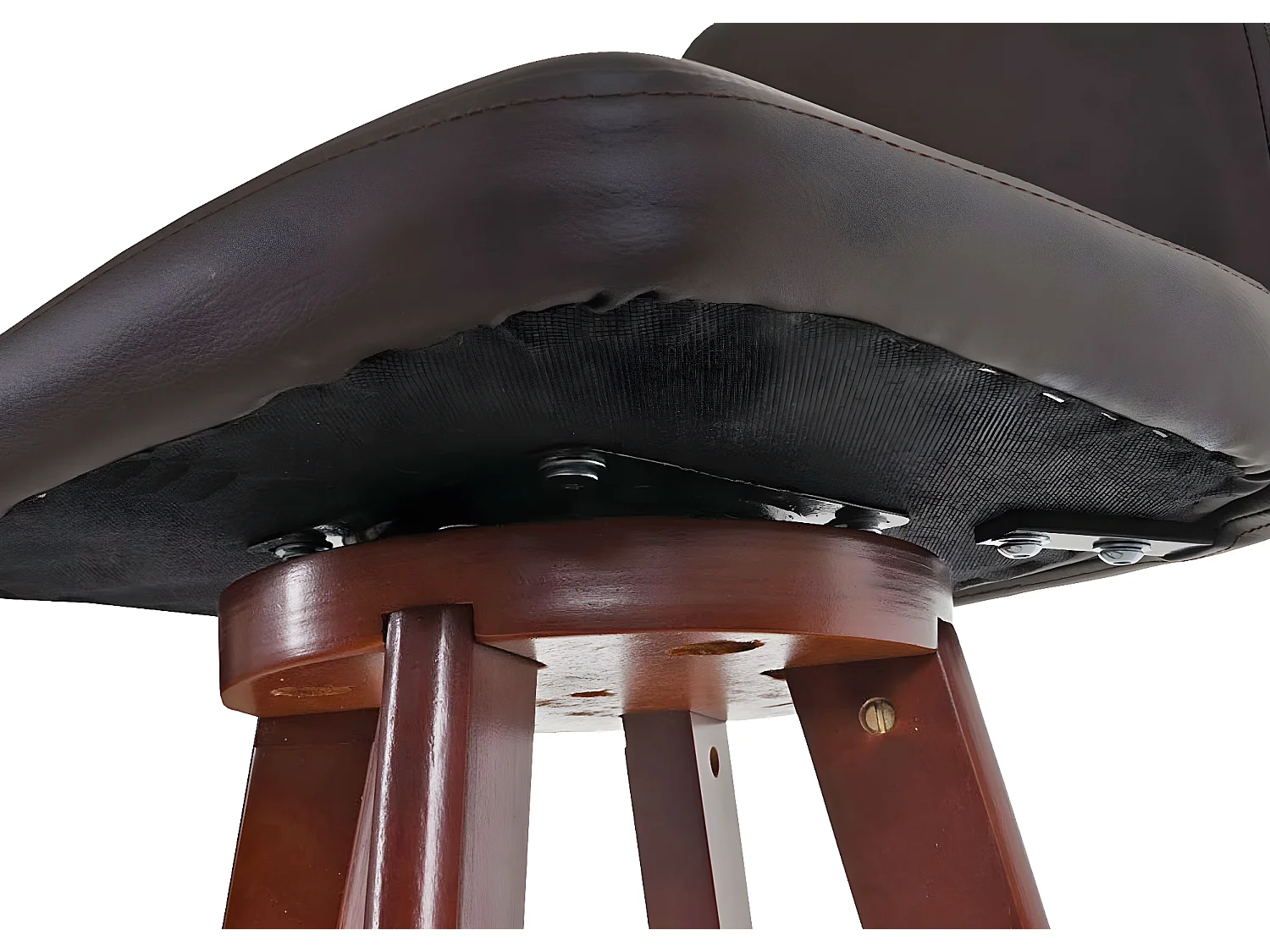 Tabouret de bar MCW-C43 pivotant,  marron