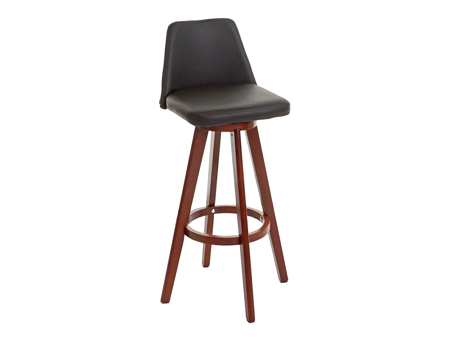 Tabouret de bar MCW-C43 pivotant,  marron